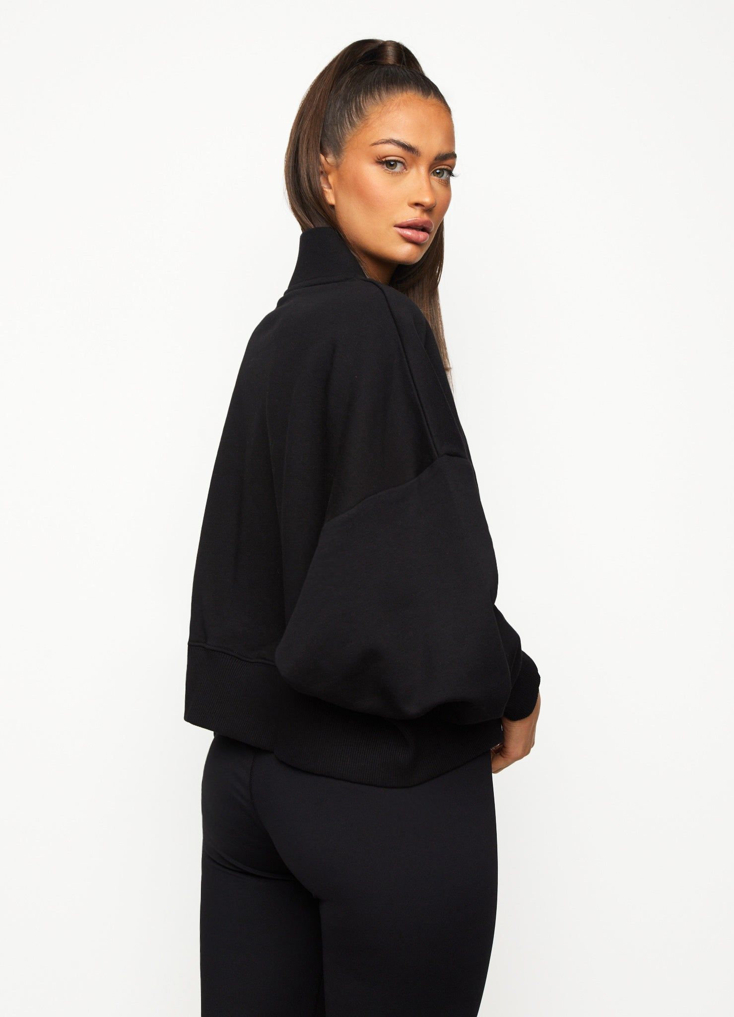 Gym King Fundamental Loopback Funnel - Black sold by The Gym King product image thumbnail 3