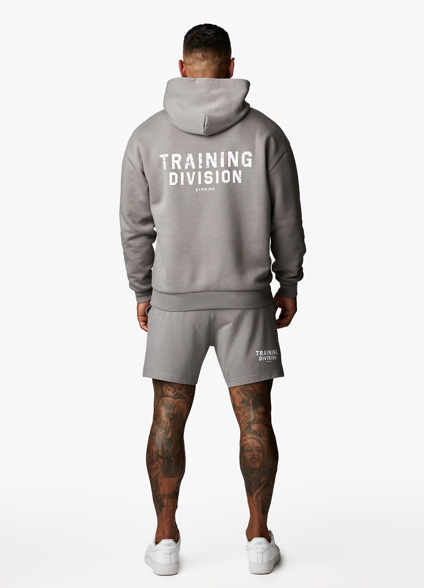 Gym King Training Division Hood - Grey/White sold by The Gym King product image thumbnail 9
