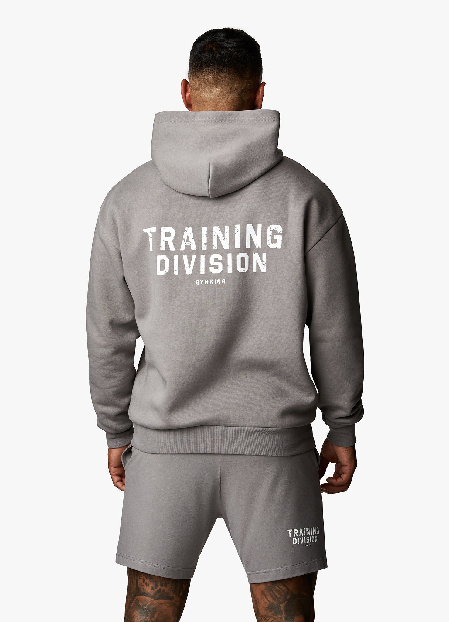 Gym King Training Division Hood - Grey/White sold by The Gym King