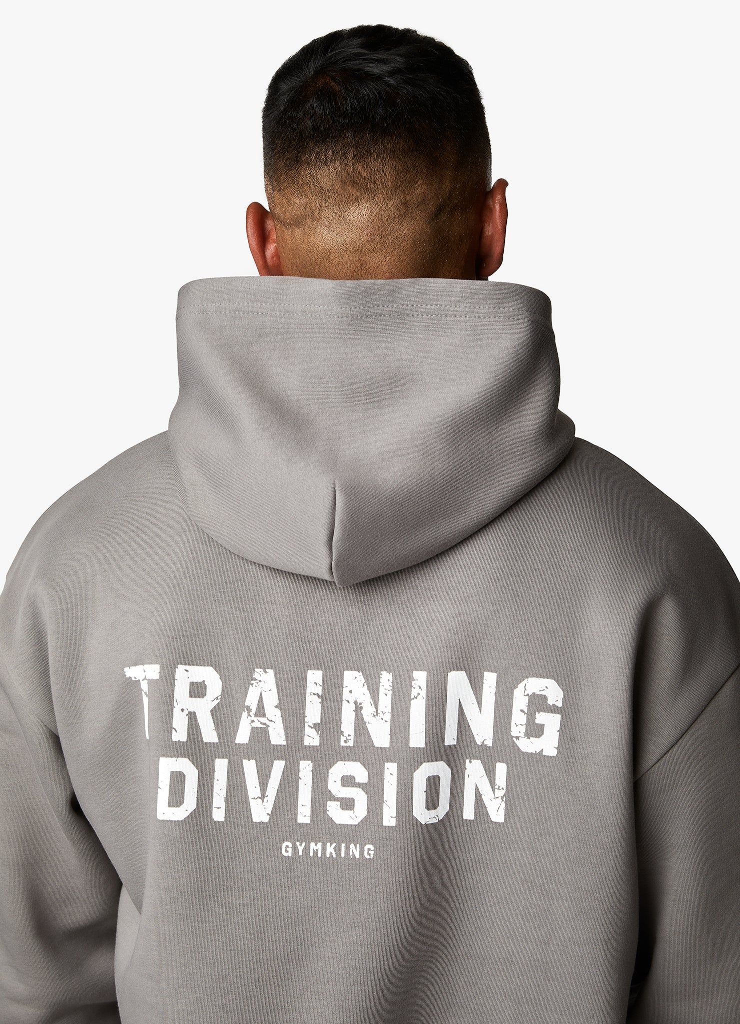 Gym King Training Division Hood - Grey/White sold by The Gym King product image thumbnail 5