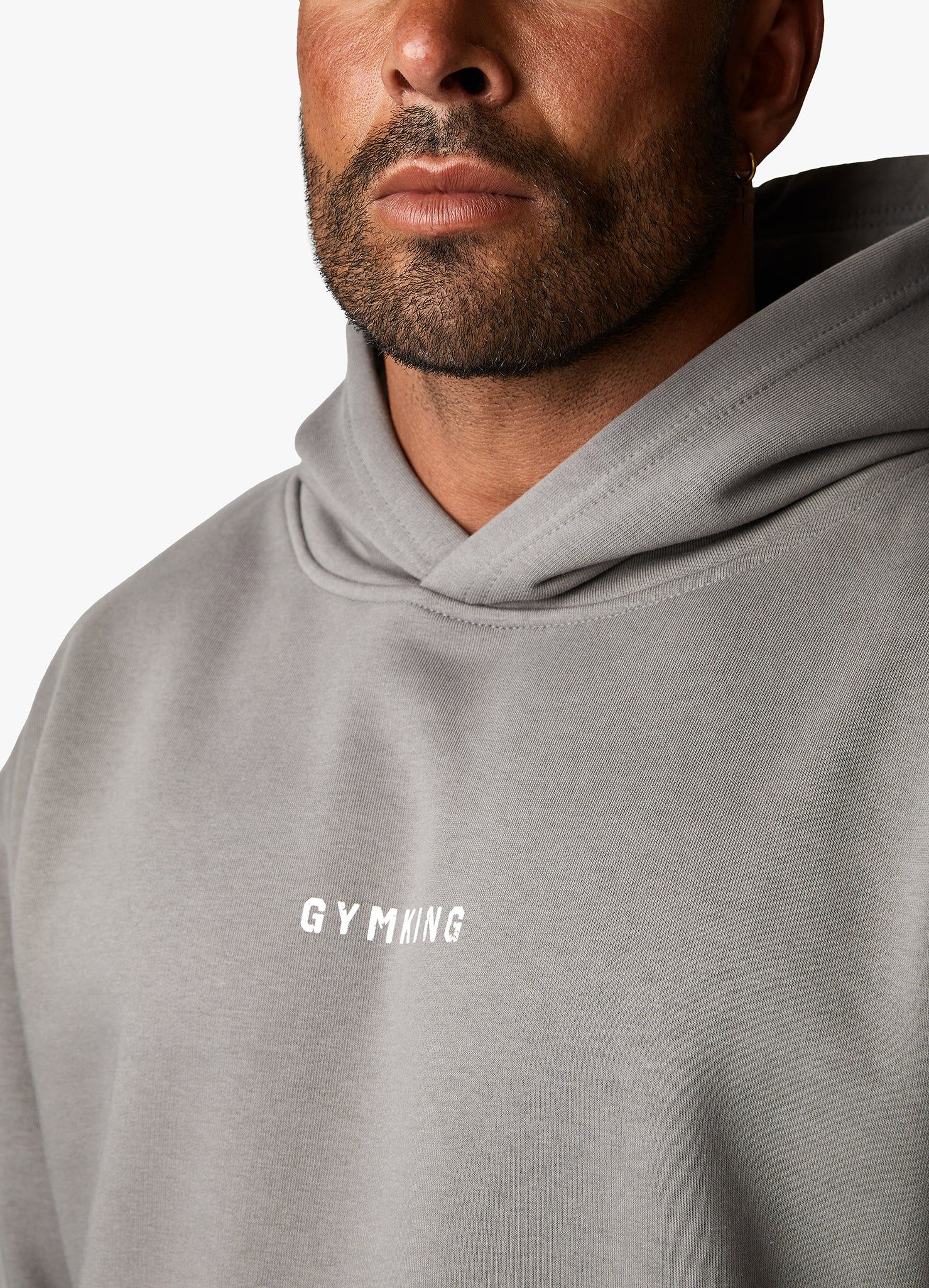 Gym King Training Division Hood - Grey/White sold by The Gym King product image thumbnail 4