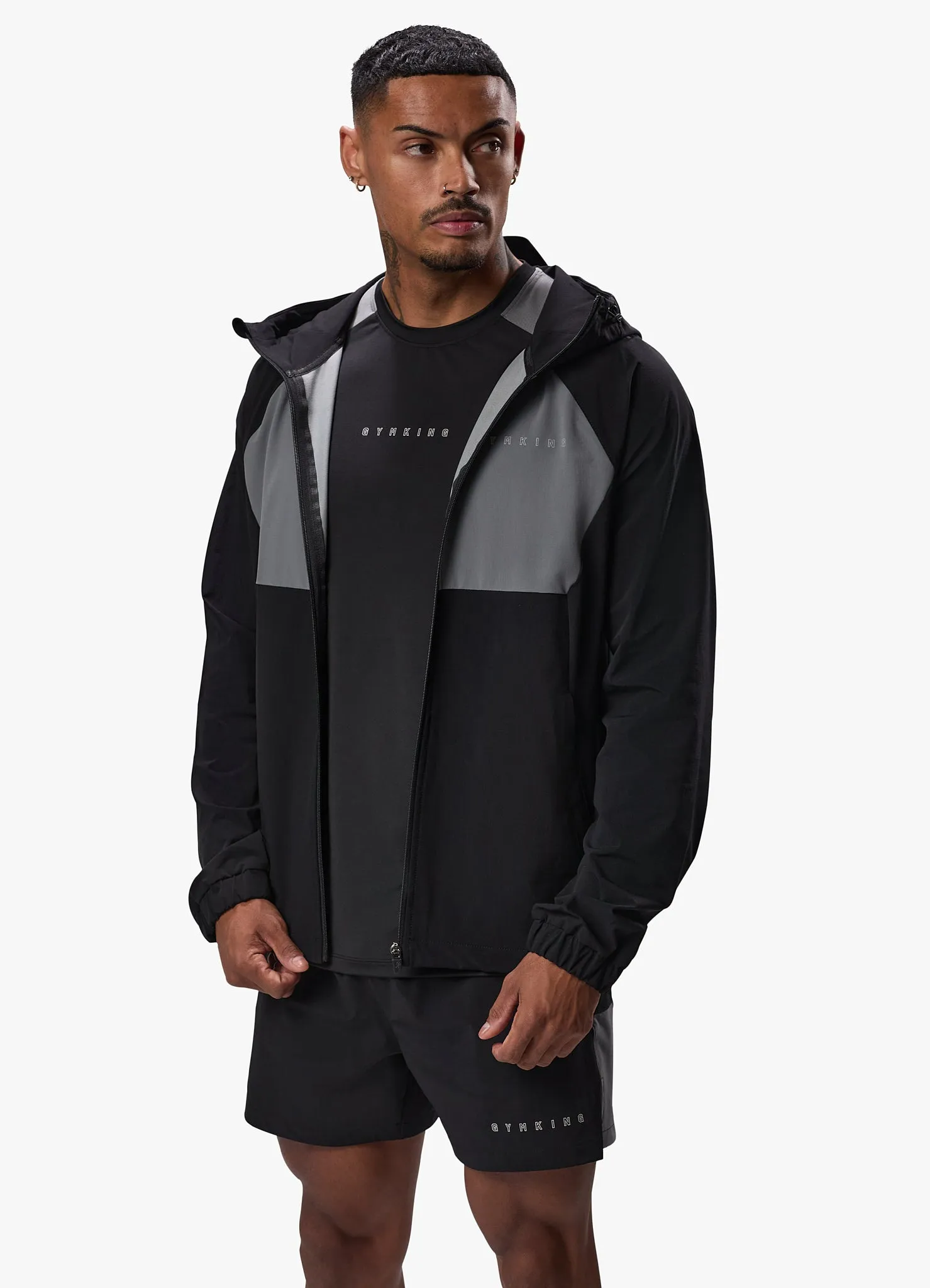 Gym King React Woven Jacket - Black sold by The Gym King product image thumbnail 4