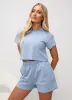 Gym King Shadow Cropped Tee - Powder Blue sold by The Gym King