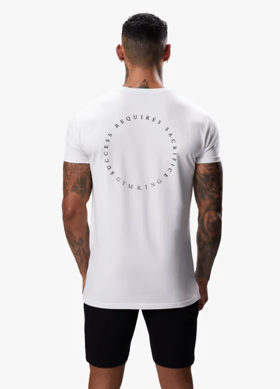 Gym King Arnold Show Success Tee - White sold by The Gym King