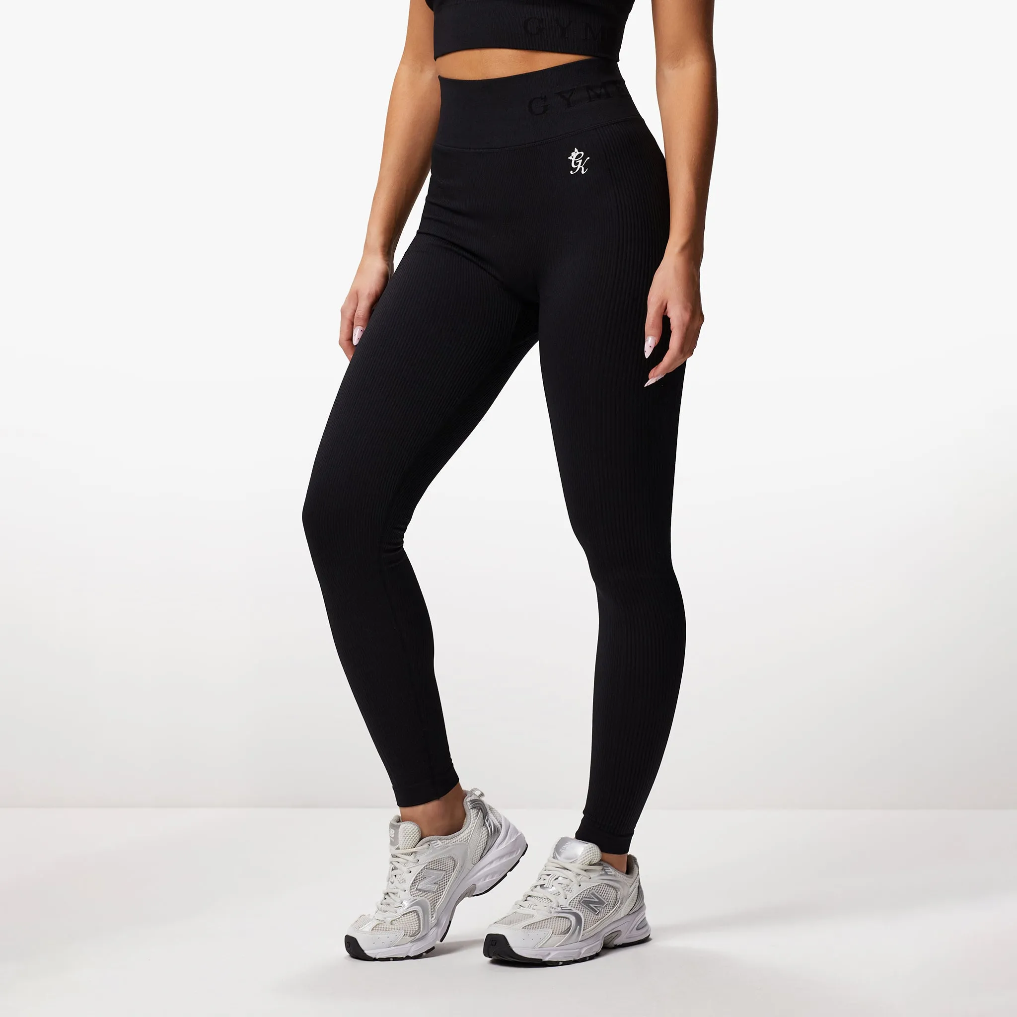 Gym King Formation Seamless Rib Legging - Black sold by The Gym King product image thumbnail 2