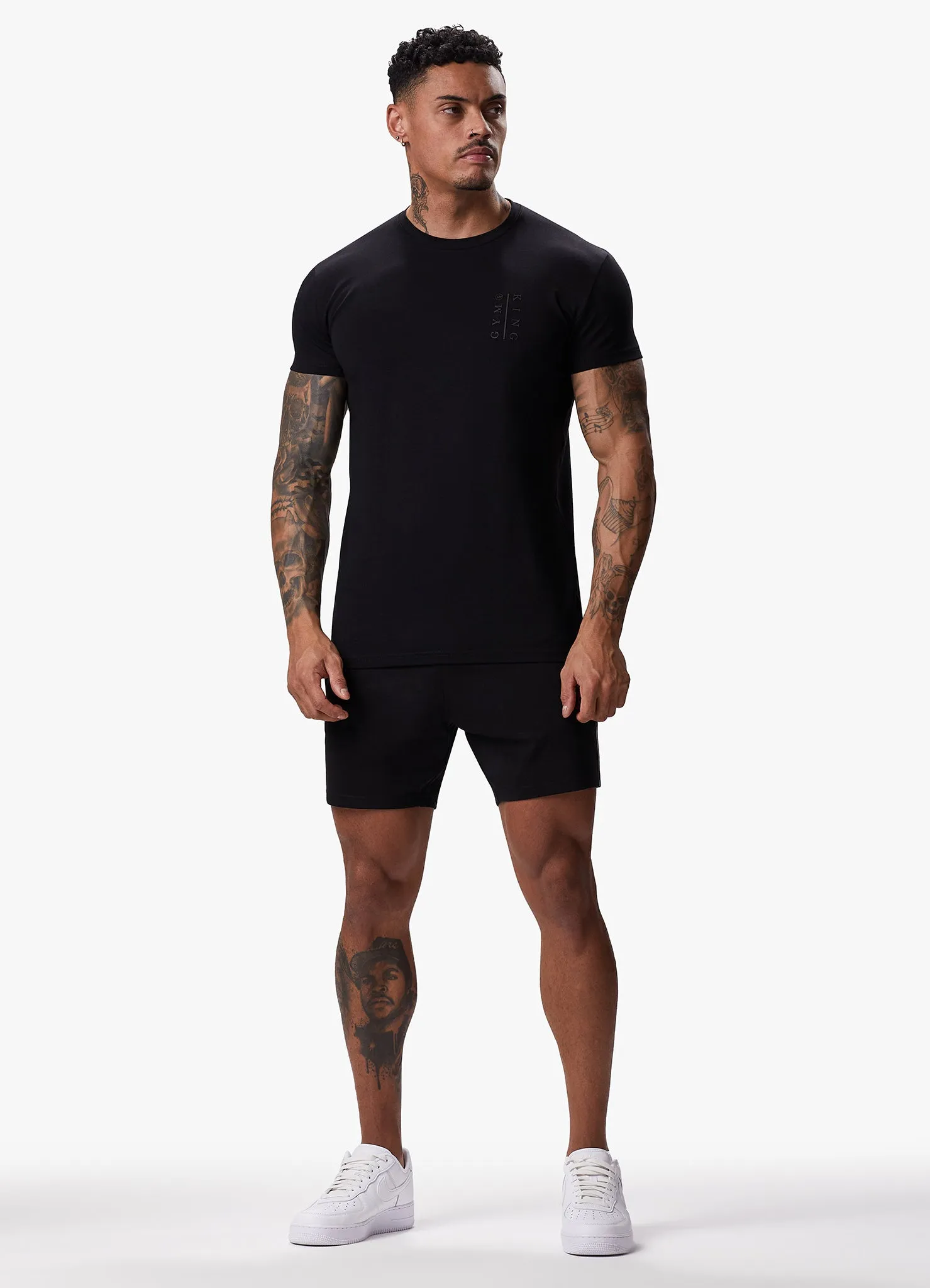 Gym King Split Tee - Black sold by The Gym King product image thumbnail 2
