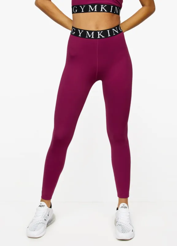 Gym King Impact Legging - Plum sold by The Gym King