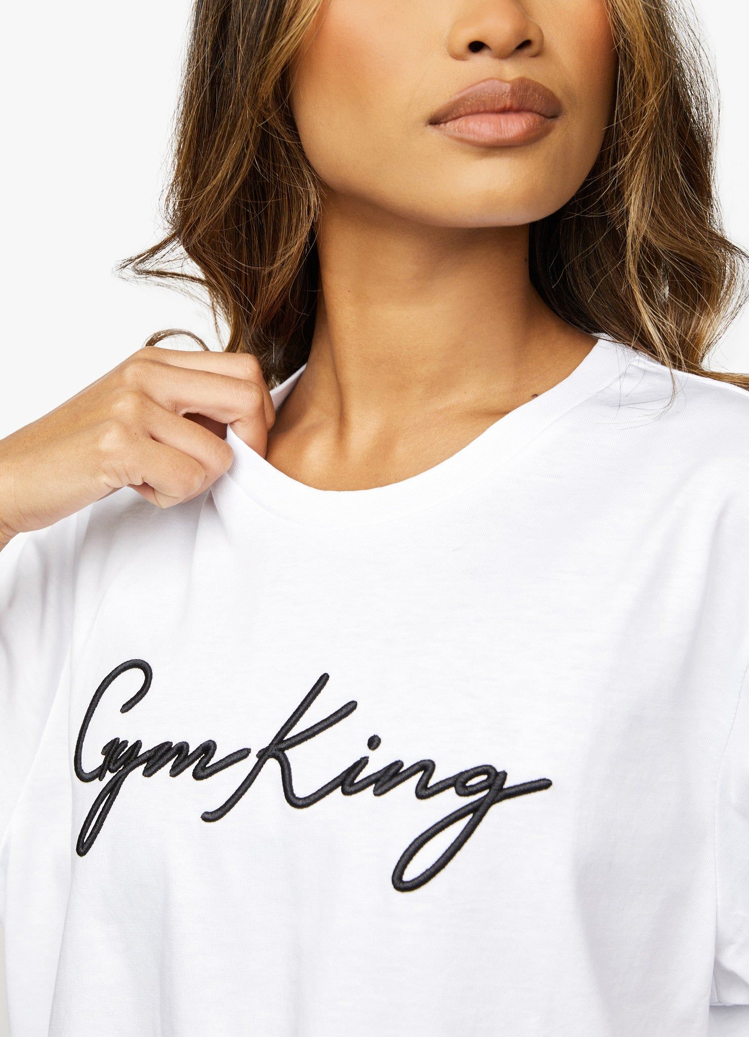 Gym King Script Tee - White sold by The Gym King product image thumbnail 5