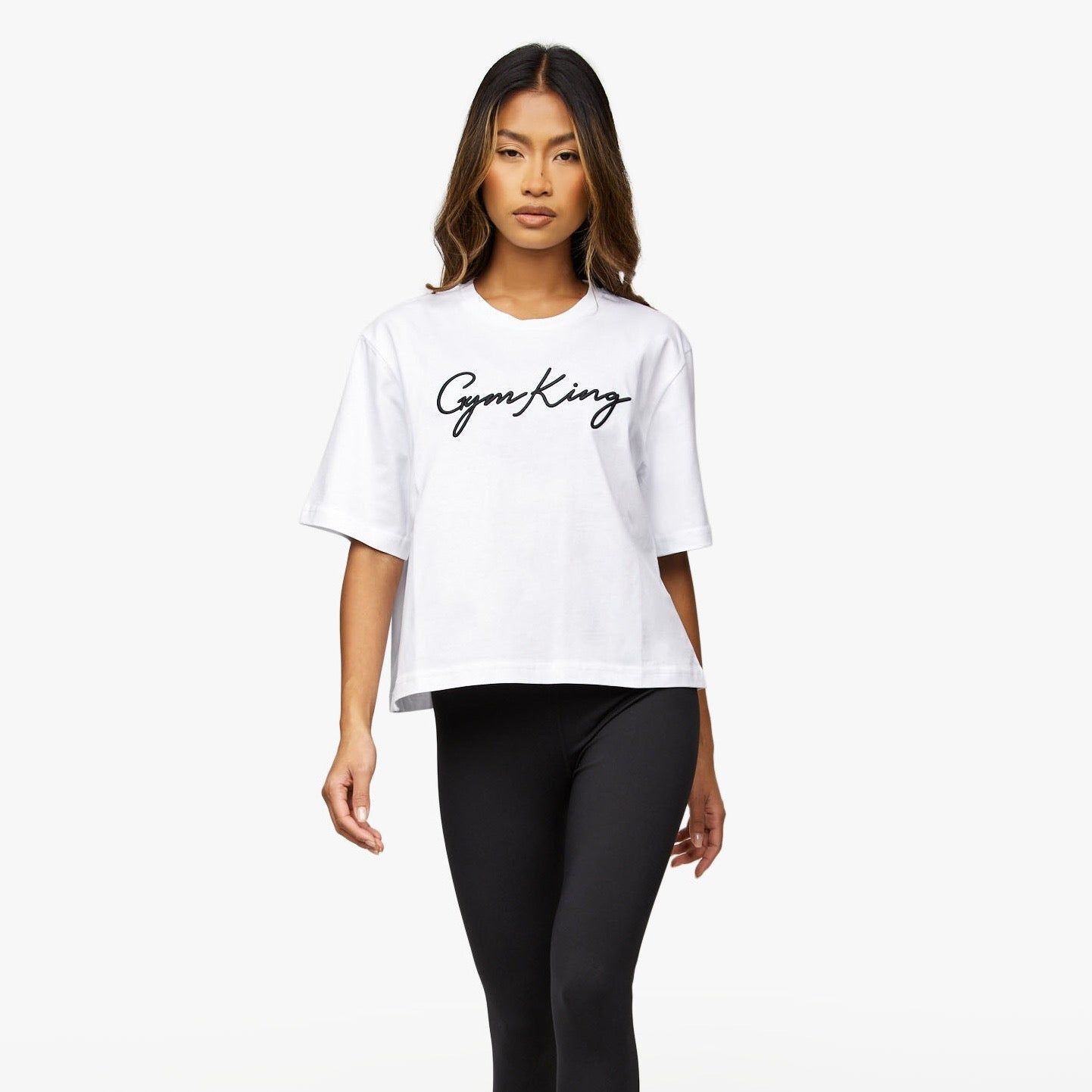 Gym King Script Tee - White sold by The Gym King product image thumbnail 2
