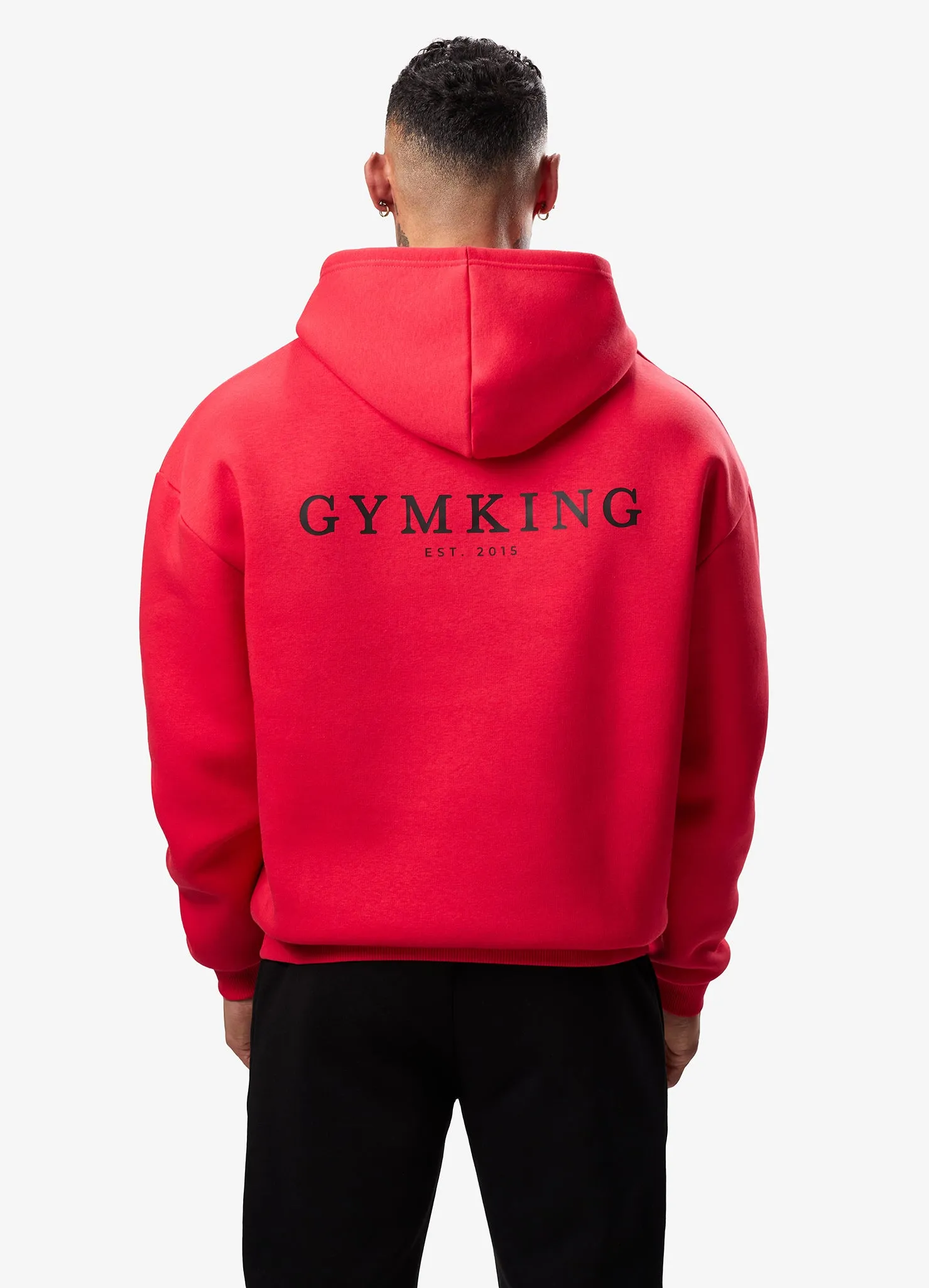 Gym King Established Hood - Red/Black sold by The Gym King