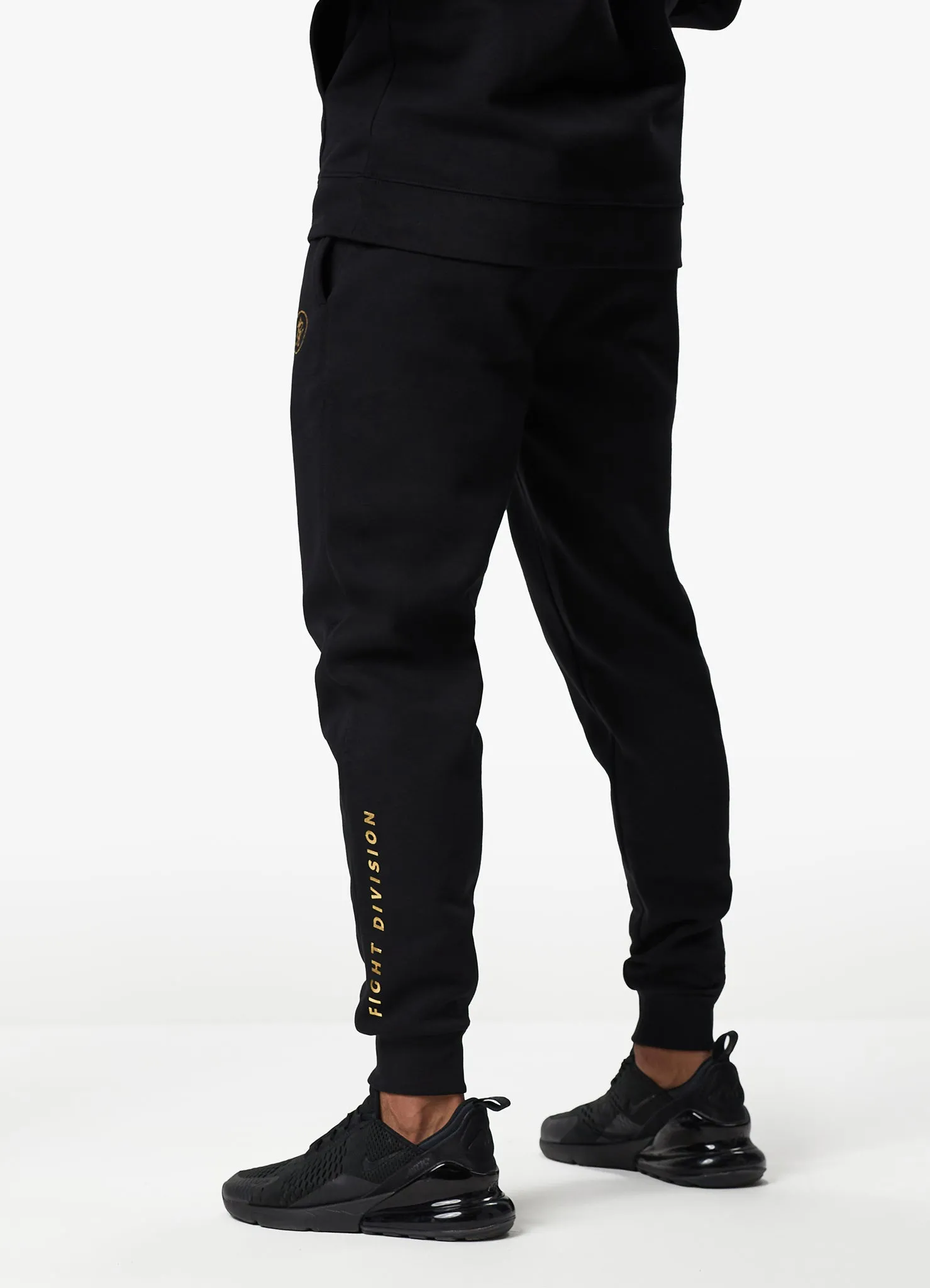Gym King Fight Division Fleece Jogger - Black/Gold sold by The Gym King product image thumbnail 4