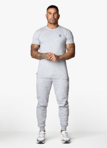 Gym King Nothing Beats Belief Jogger - Light Grey Marl sold by The Gym King