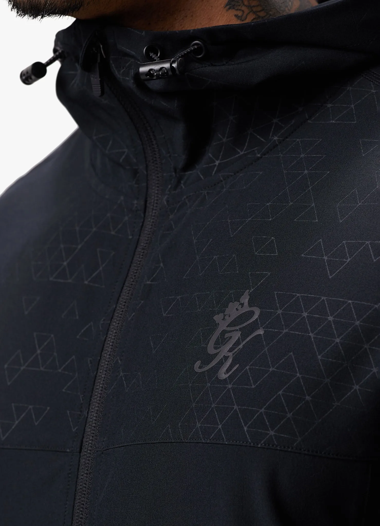 Gym King Debossed 2.0 FZ Hood - Black sold by The Gym King product image thumbnail 4