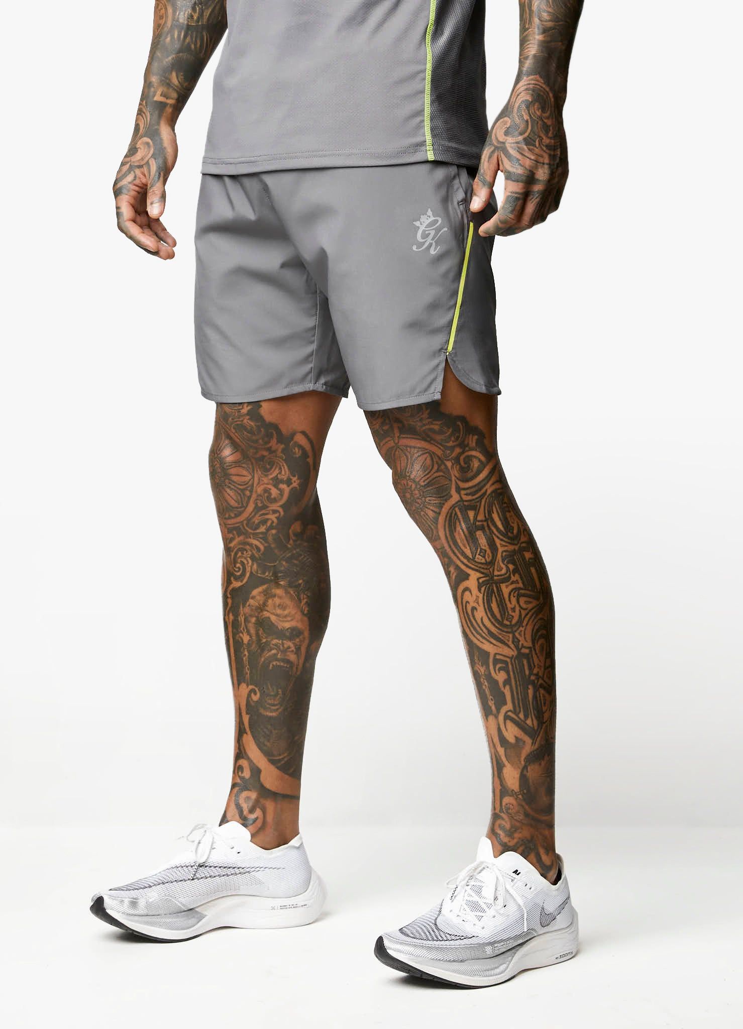 Gym King Contrast Flex Short - Fossil Grey sold by The Gym King product image thumbnail 4