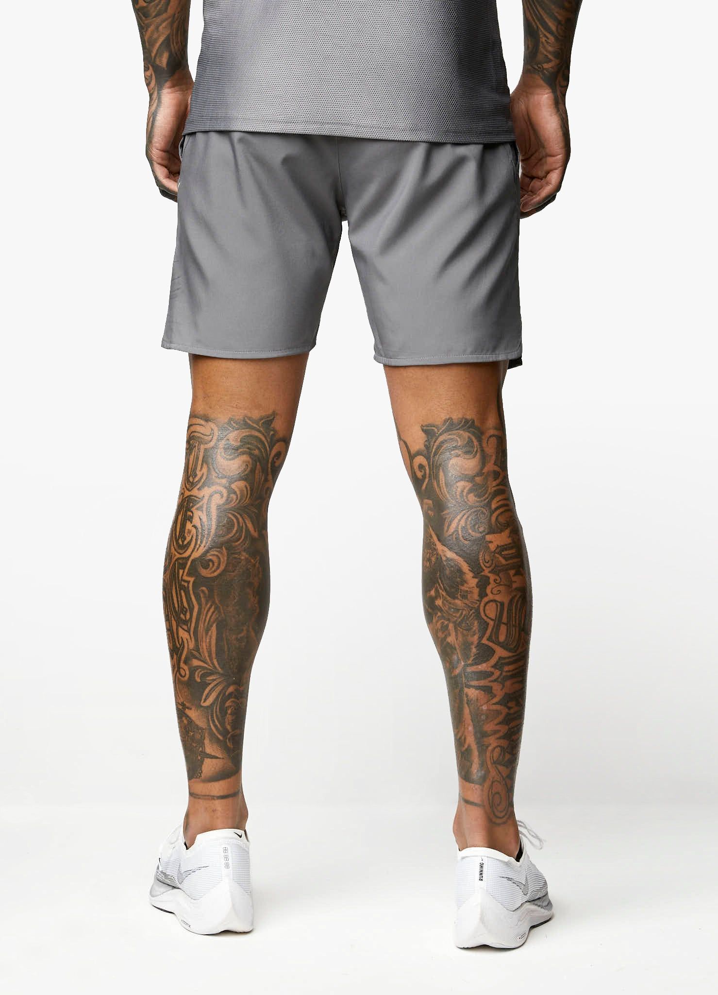 Gym King Contrast Flex Short - Fossil Grey sold by The Gym King product image thumbnail 11