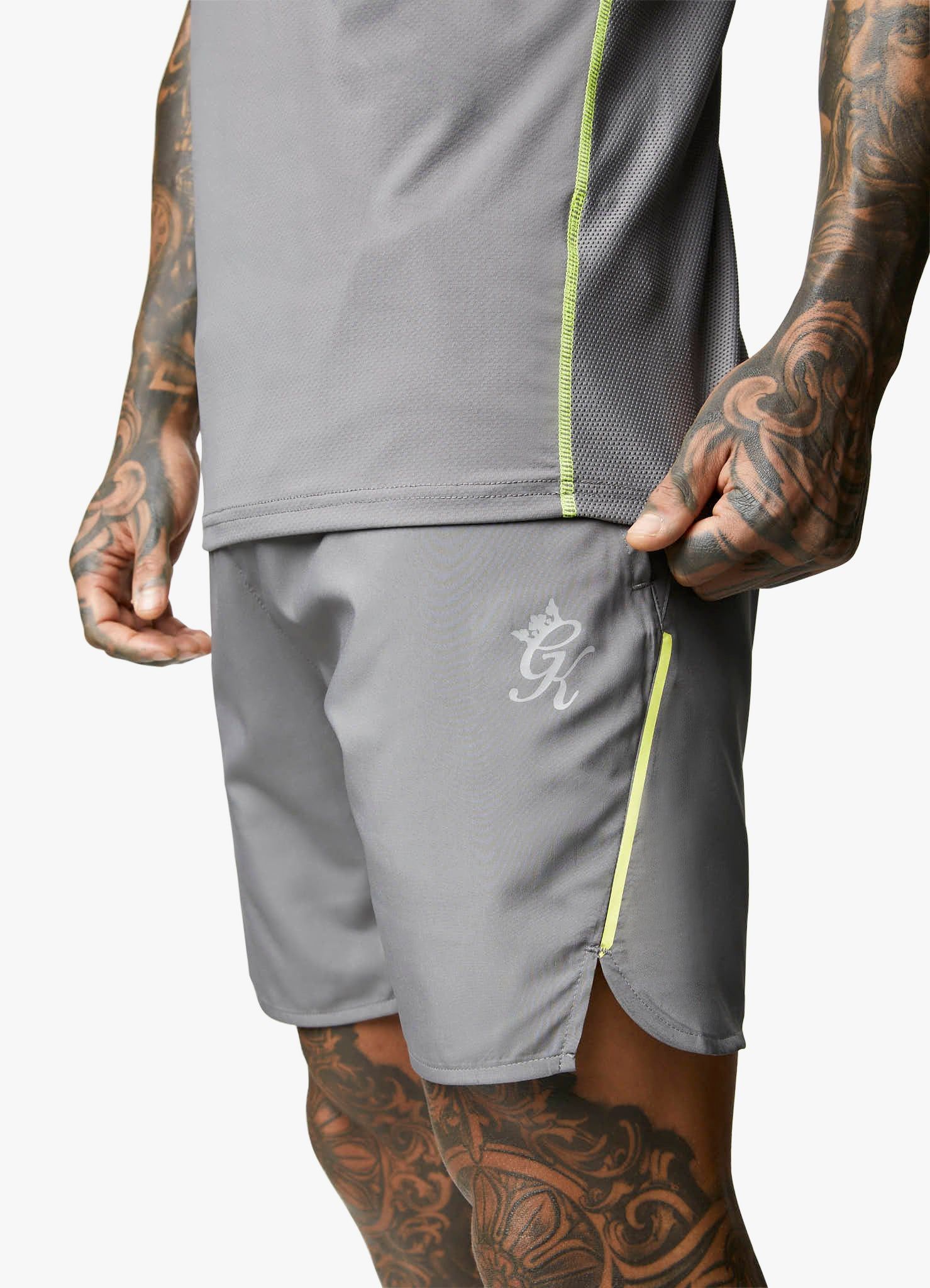 Gym King Contrast Flex Short - Fossil Grey sold by The Gym King product image thumbnail 5