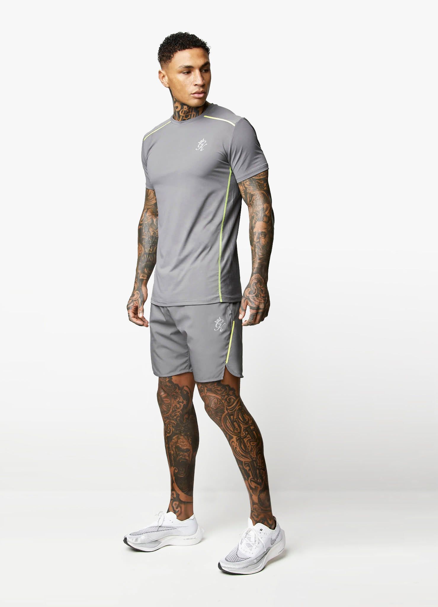 Gym King Contrast Flex Short - Fossil Grey sold by The Gym King product image thumbnail 6