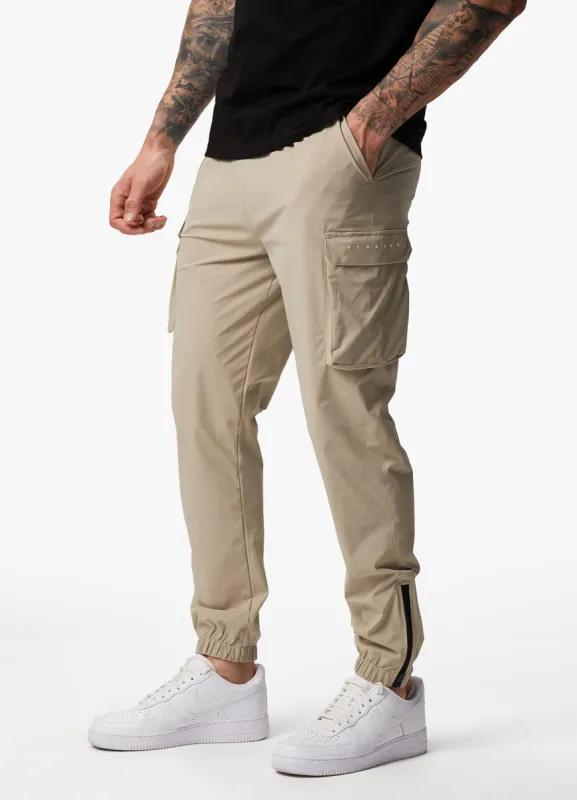 Gym King Rebellion Cargo Jogger - Sandstone sold by The Gym King