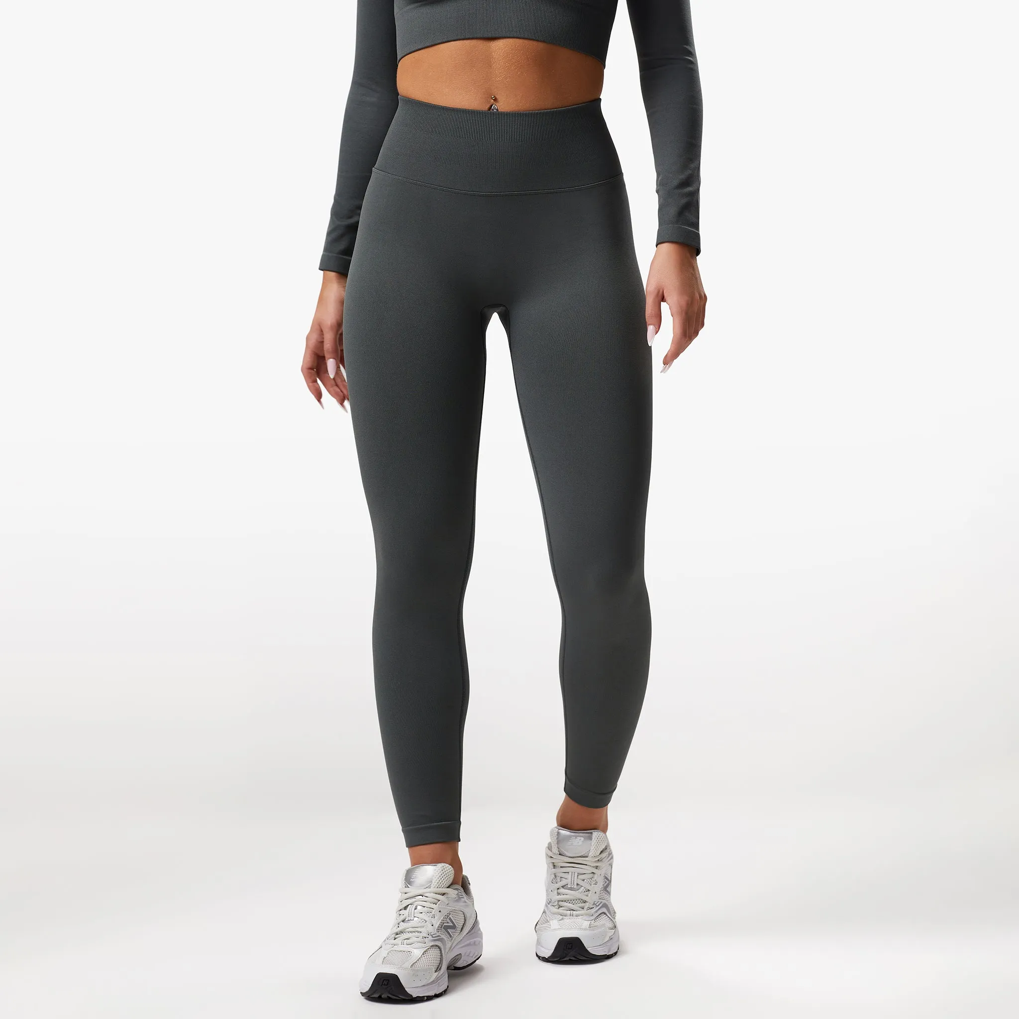 Gym King Sculpt Seamless Legging - Green Smoke sold by The Gym King product image thumbnail 2