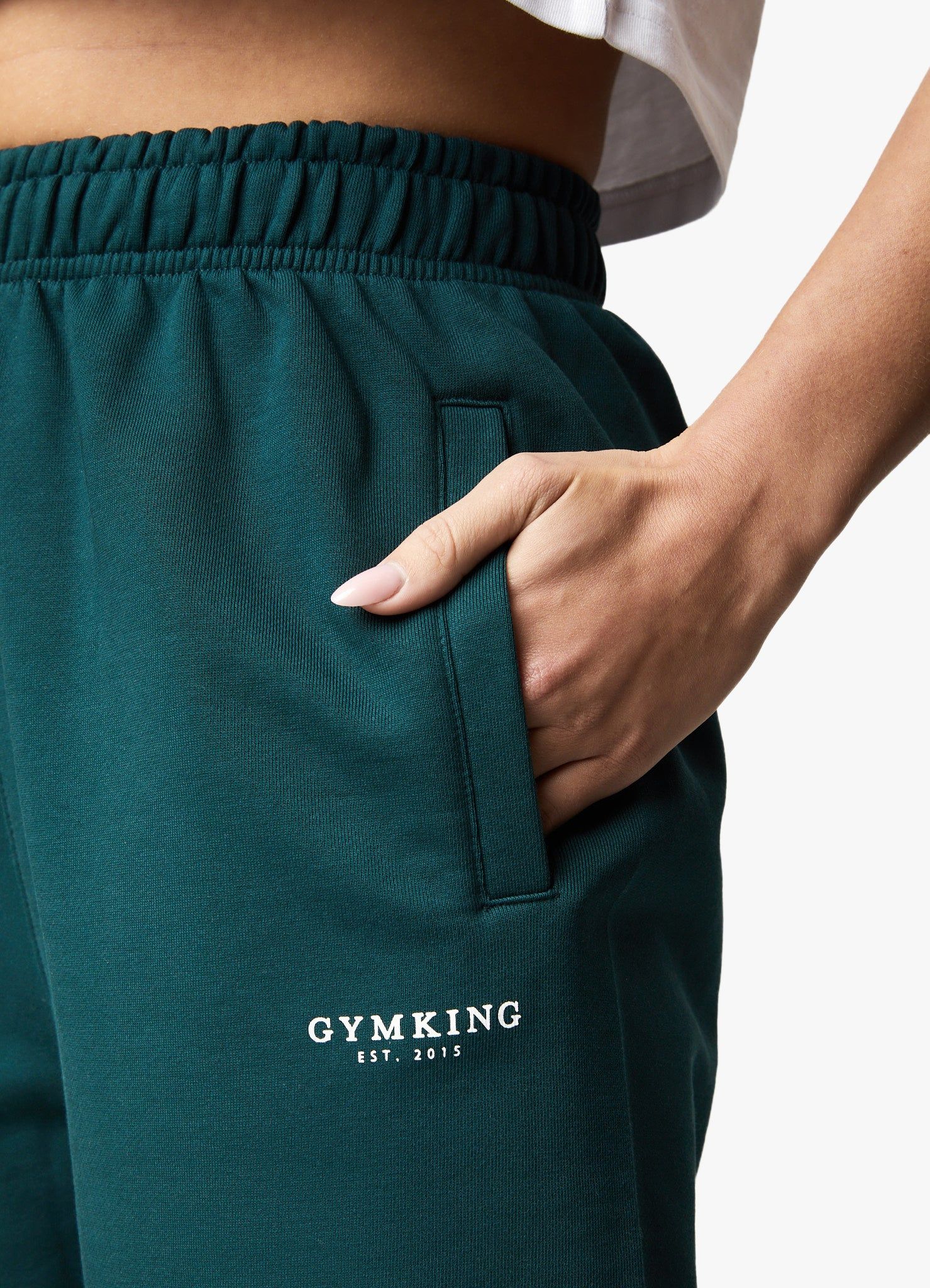 Gym King Established Relaxed Fit Jogger - Pine Green sold by The Gym King product image thumbnail 5