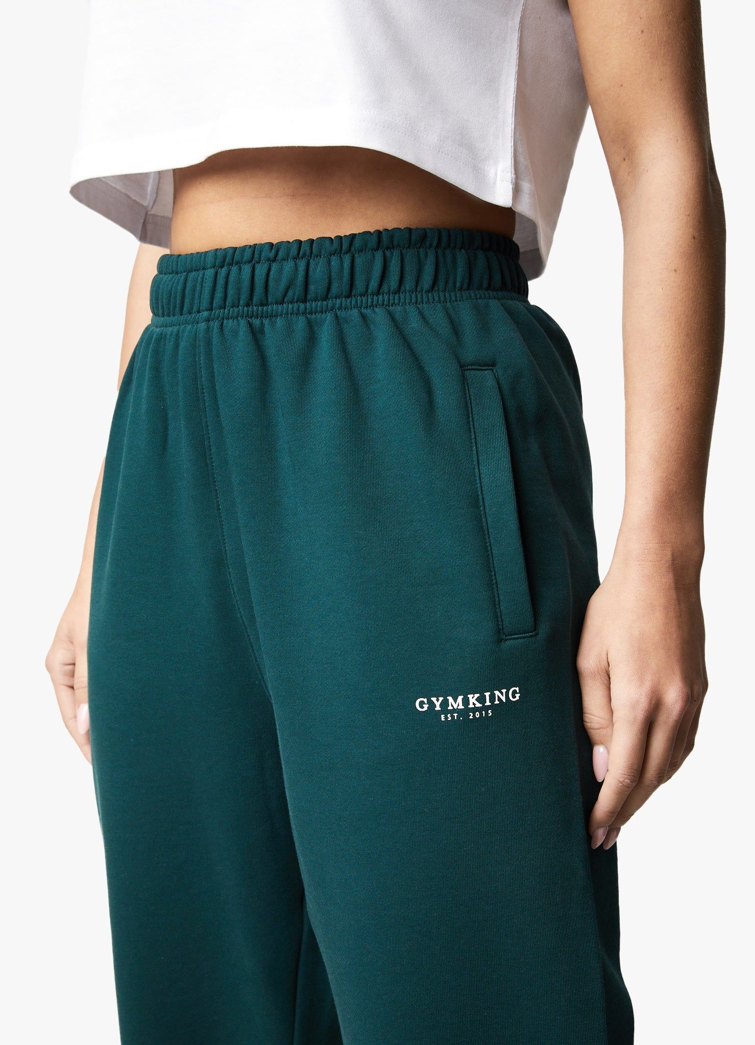 Gym King Established Relaxed Fit Jogger - Pine Green sold by The Gym King product image thumbnail 10
