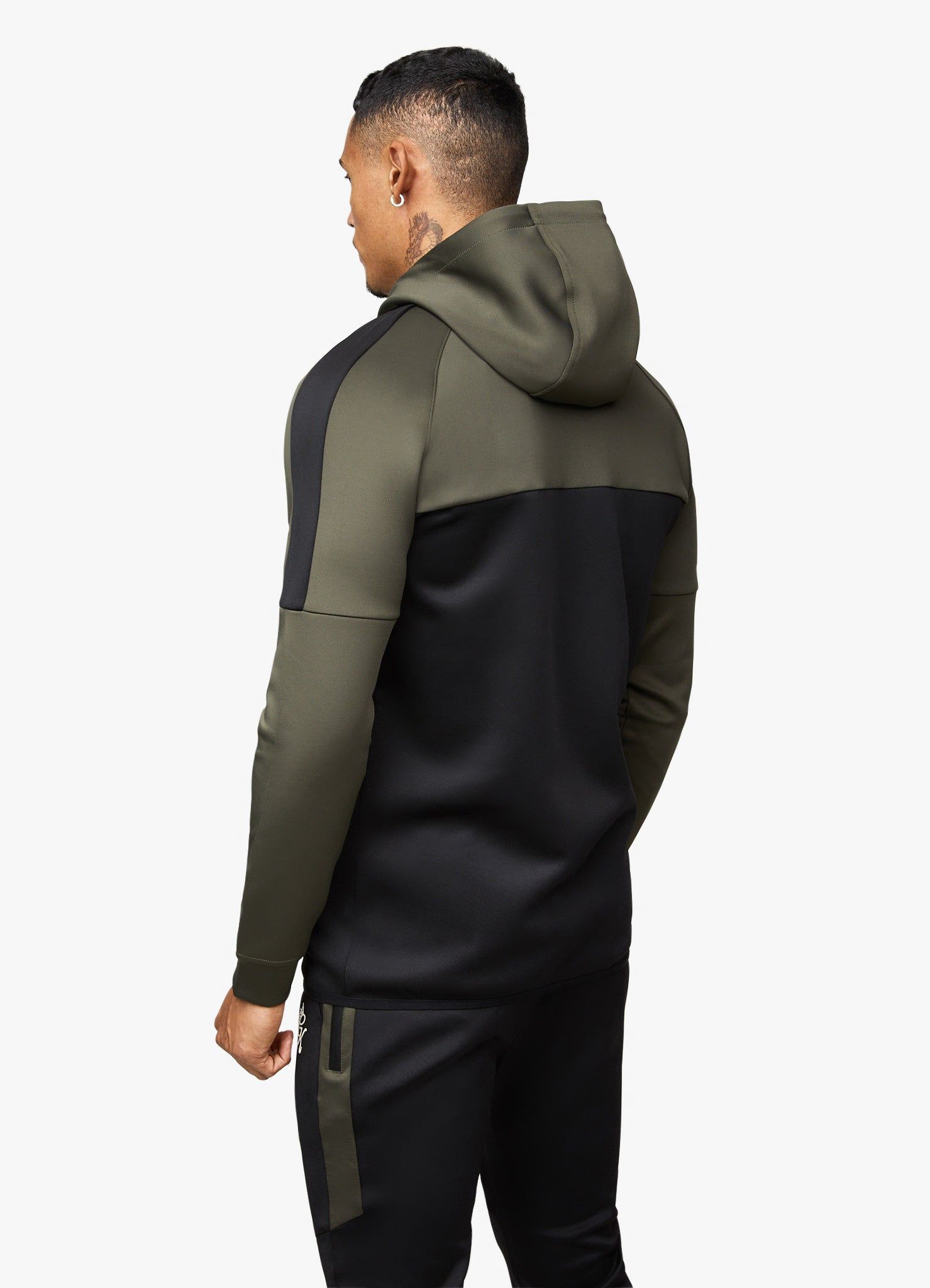 Gym King Precision Fz Hood - Khaki/Black sold by The Gym King product image thumbnail 3