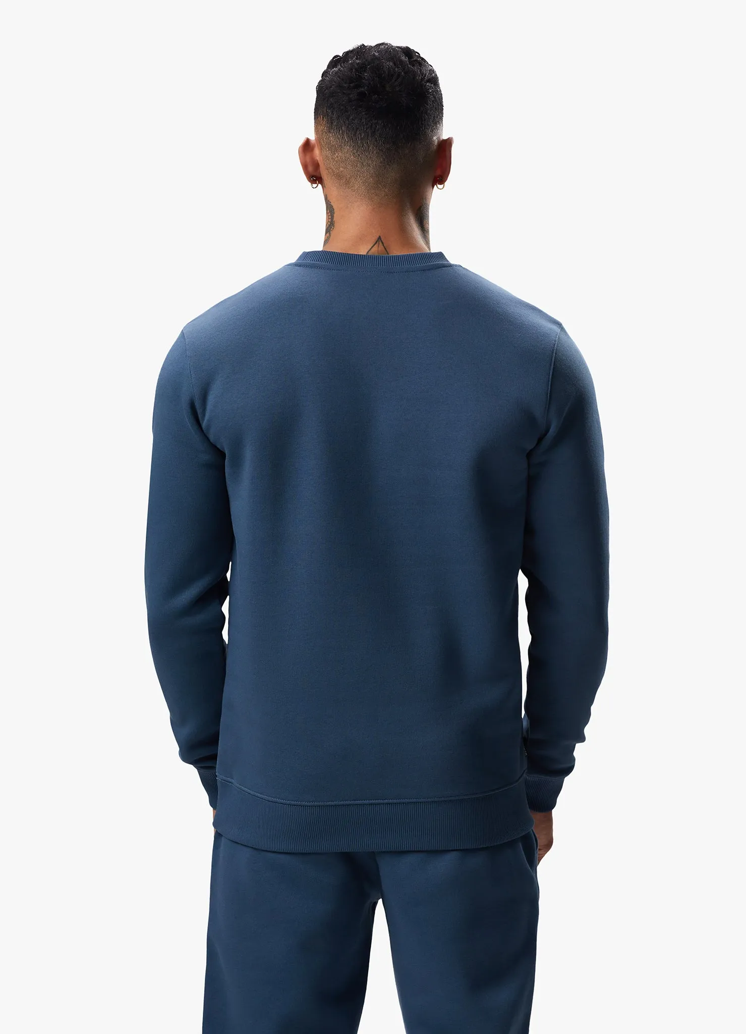 Gym King Fundamental Fleece Crew Tracksuit - Twilight Blue sold by The Gym King product image thumbnail 4