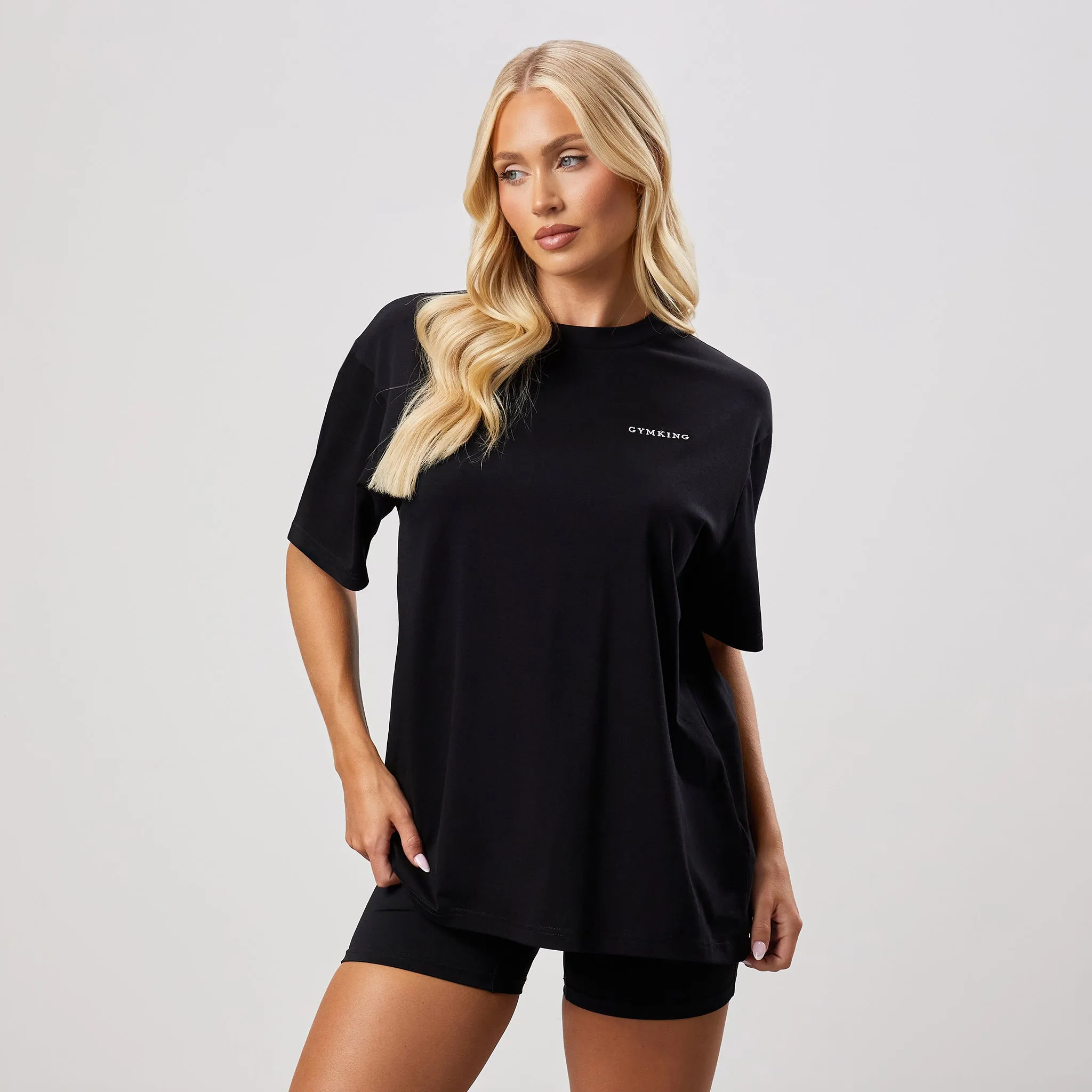 Gym King 365 Boyfriend Jersey Tee - Black sold by The Gym King product image thumbnail 2