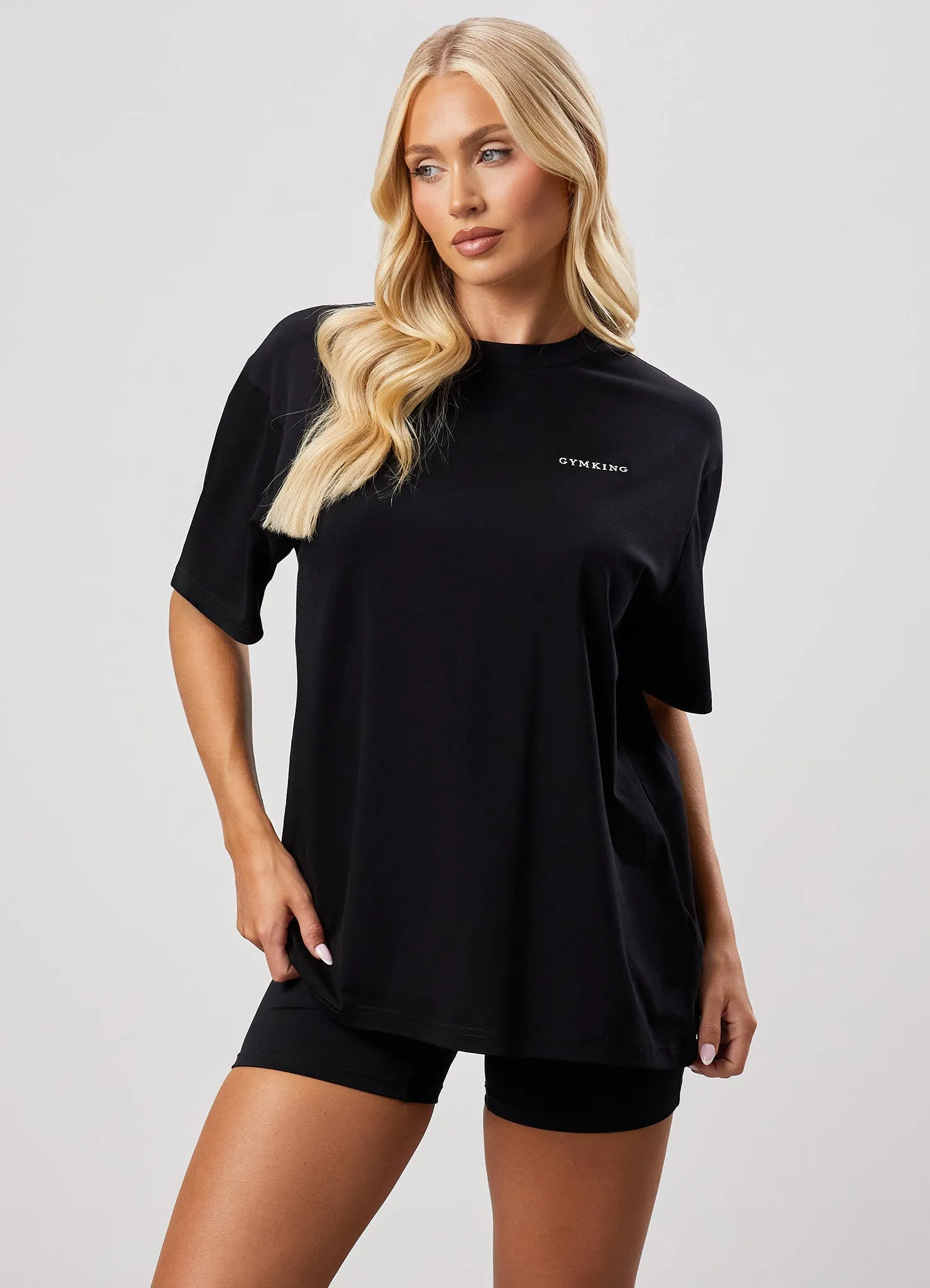 Gym King 365 Boyfriend Jersey Tee - Black sold by The Gym King