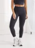 Gym King Peach Luxe Legging - Pewter Luxe sold by The Gym King