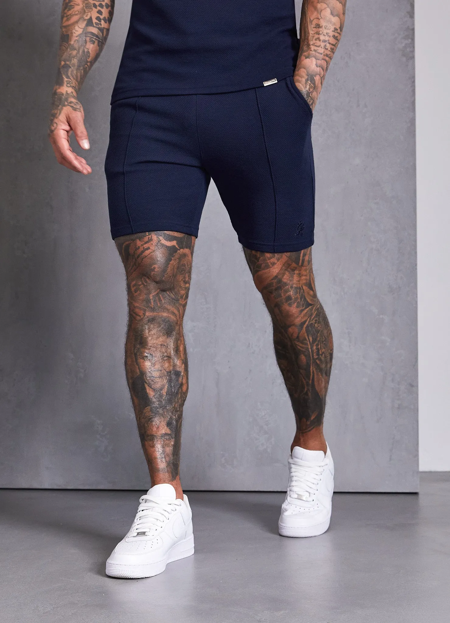 Gym King Signature Texture Short - Navy sold by The Gym King product image thumbnail 5