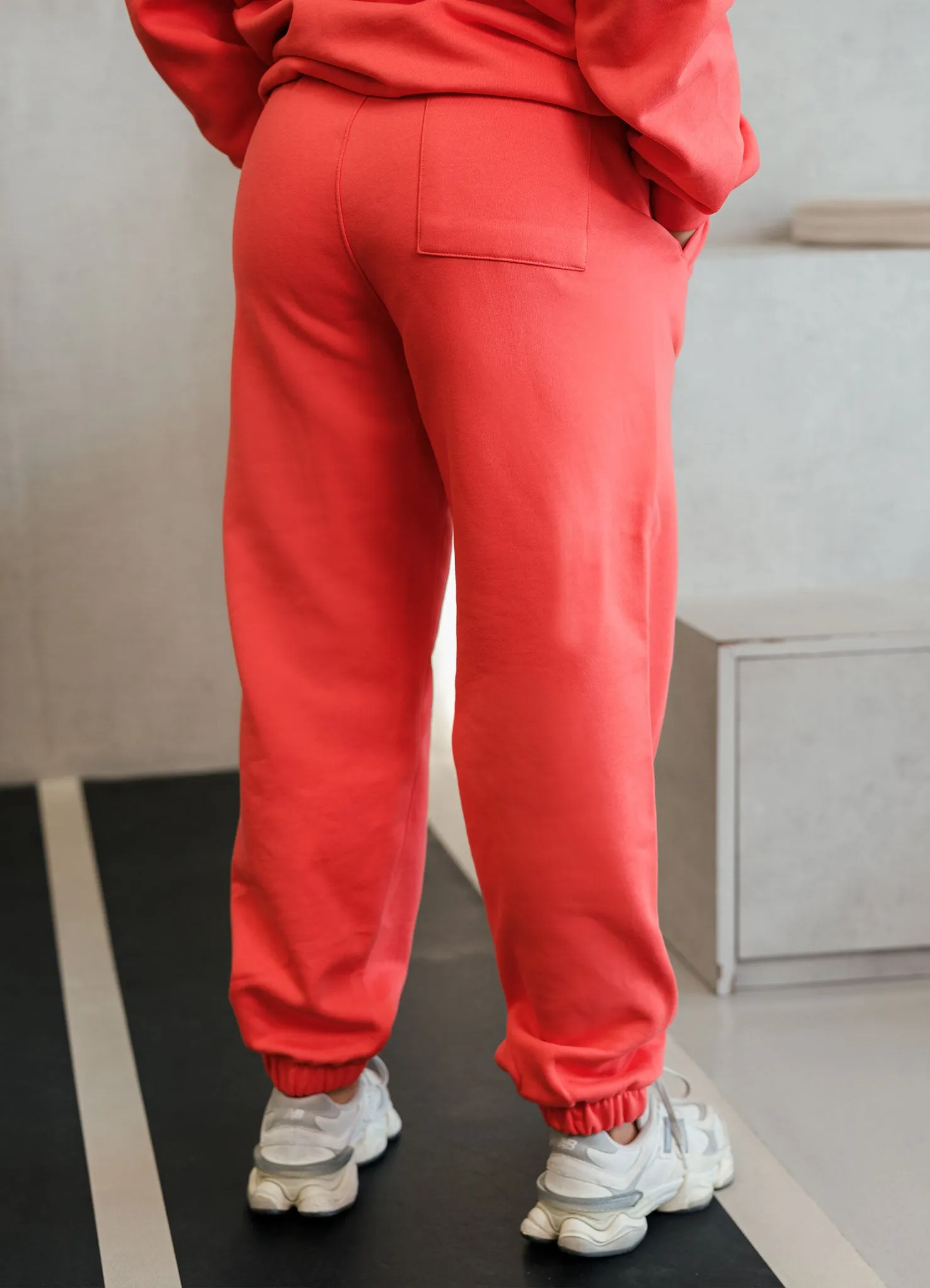 Gym King Established Relaxed Fit Jogger - Coral Red sold by The Gym King product image thumbnail 3