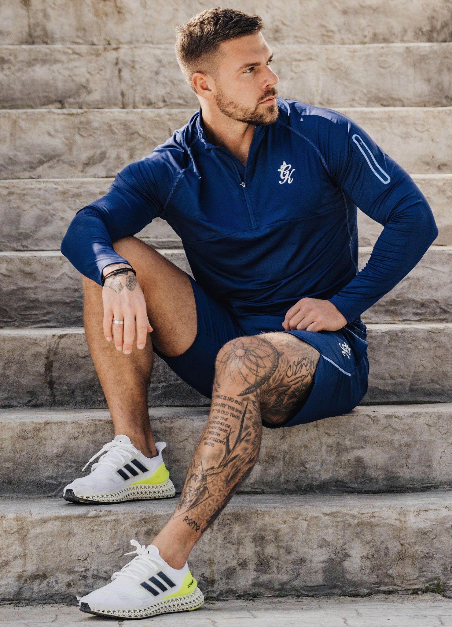 Gym King Flex 1/4 Zip - Galaxy Blue sold by The Gym King