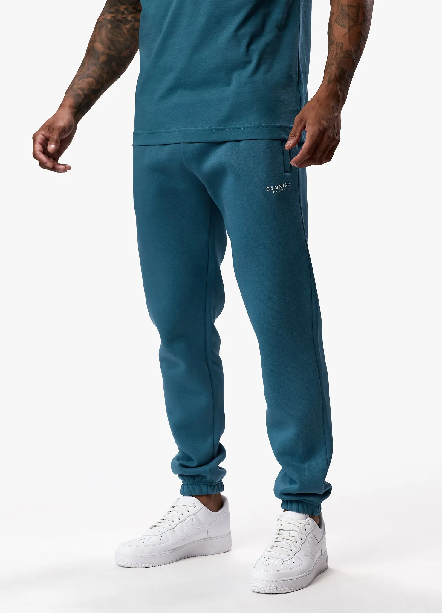 Gym King Oversized Logo Jogger - Lake Blue sold by The Gym King