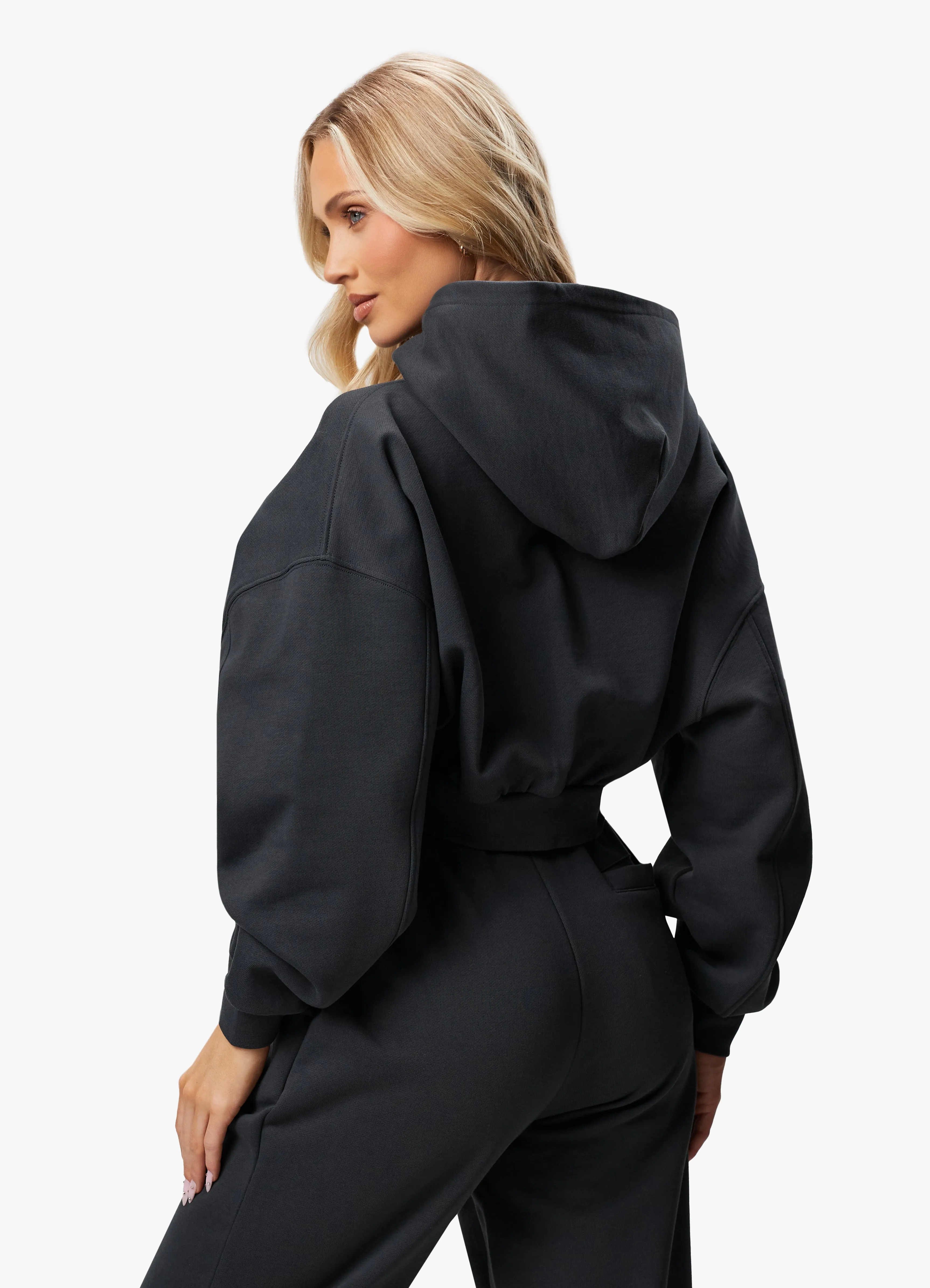 Gym King Refresh Crop Hood - Dark Pewter sold by The Gym King product image thumbnail 3