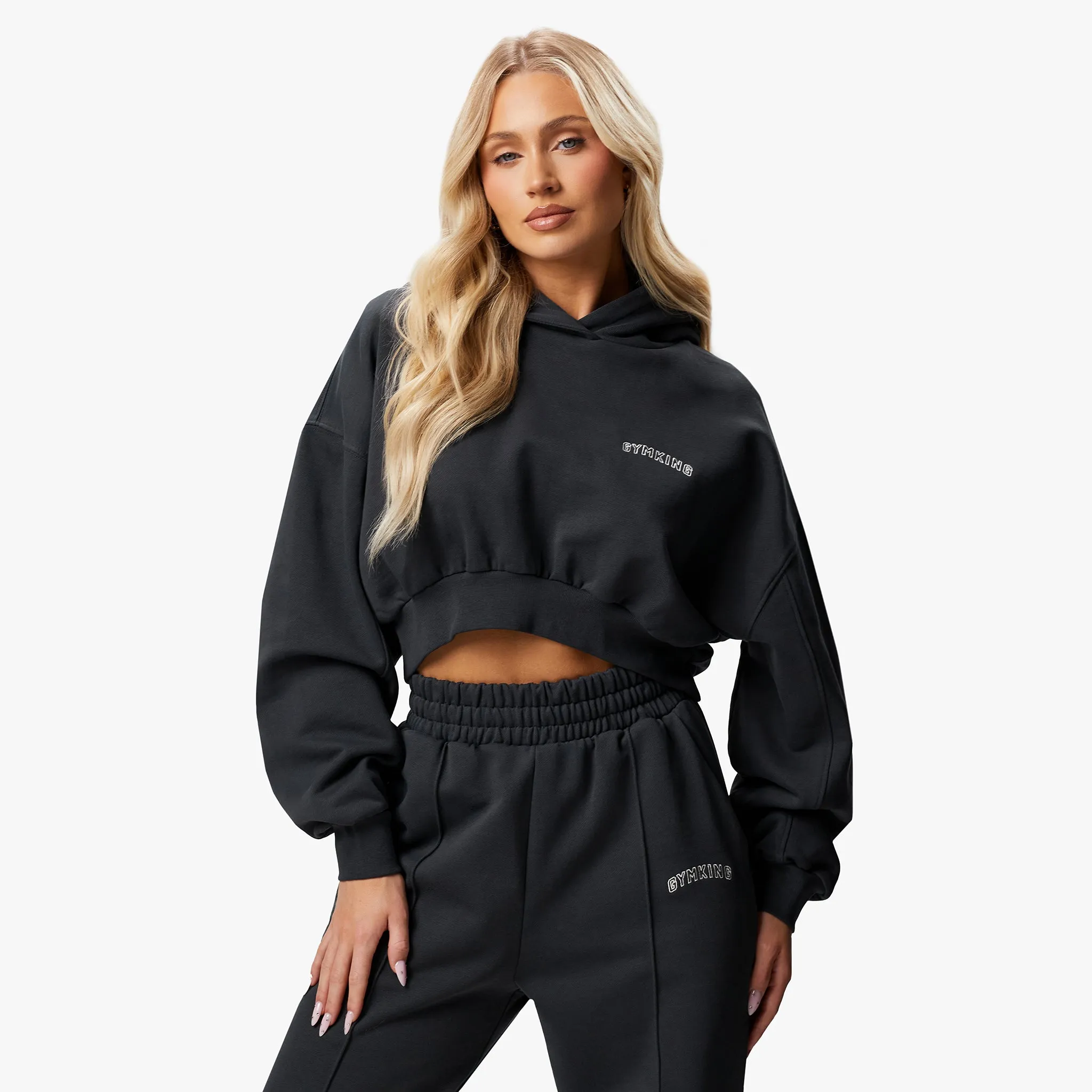 Gym King Refresh Crop Hood - Dark Pewter sold by The Gym King product image thumbnail 2