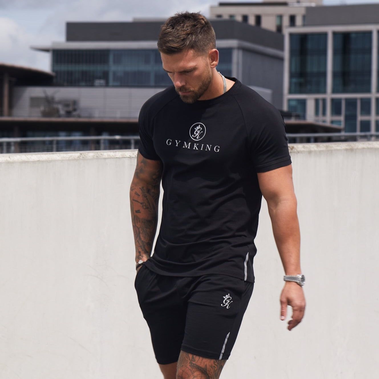 Gym King Pro Jersey Tee - Black sold by The Gym King product image thumbnail 2