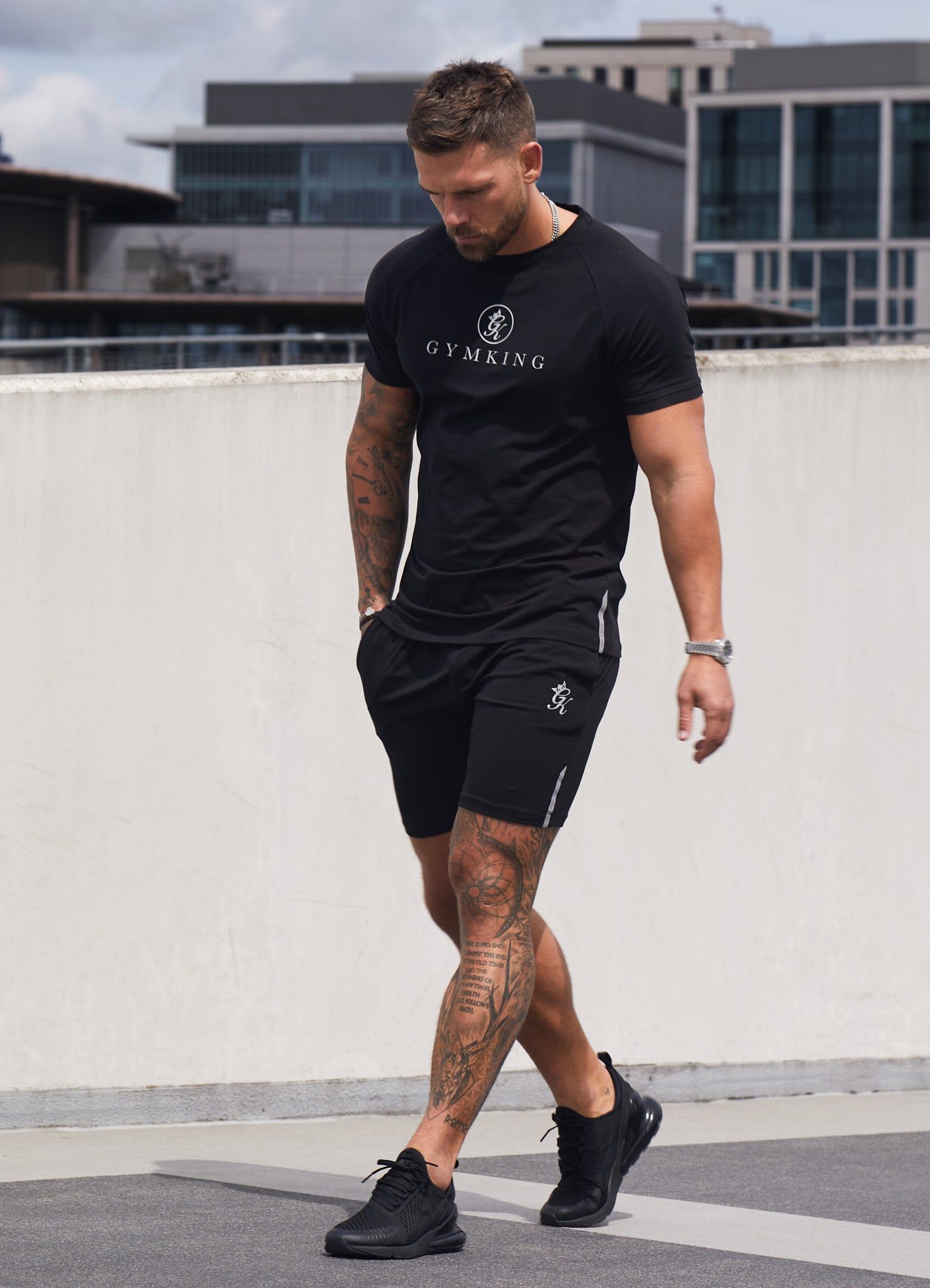 Gym King Pro Jersey Tee - Black sold by The Gym King product image thumbnail 4