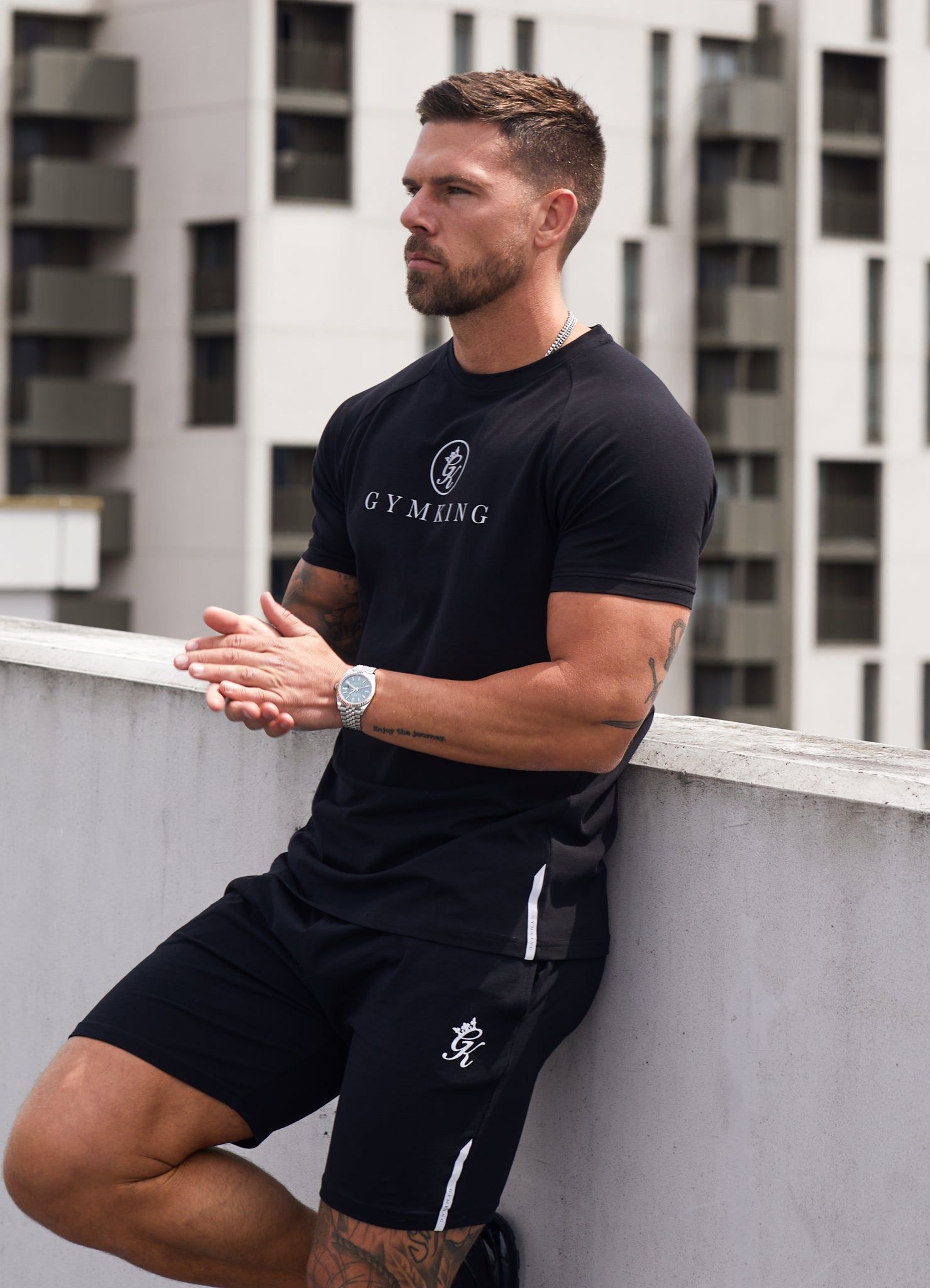 Gym King Pro Jersey Tee - Black sold by The Gym King product image thumbnail 3
