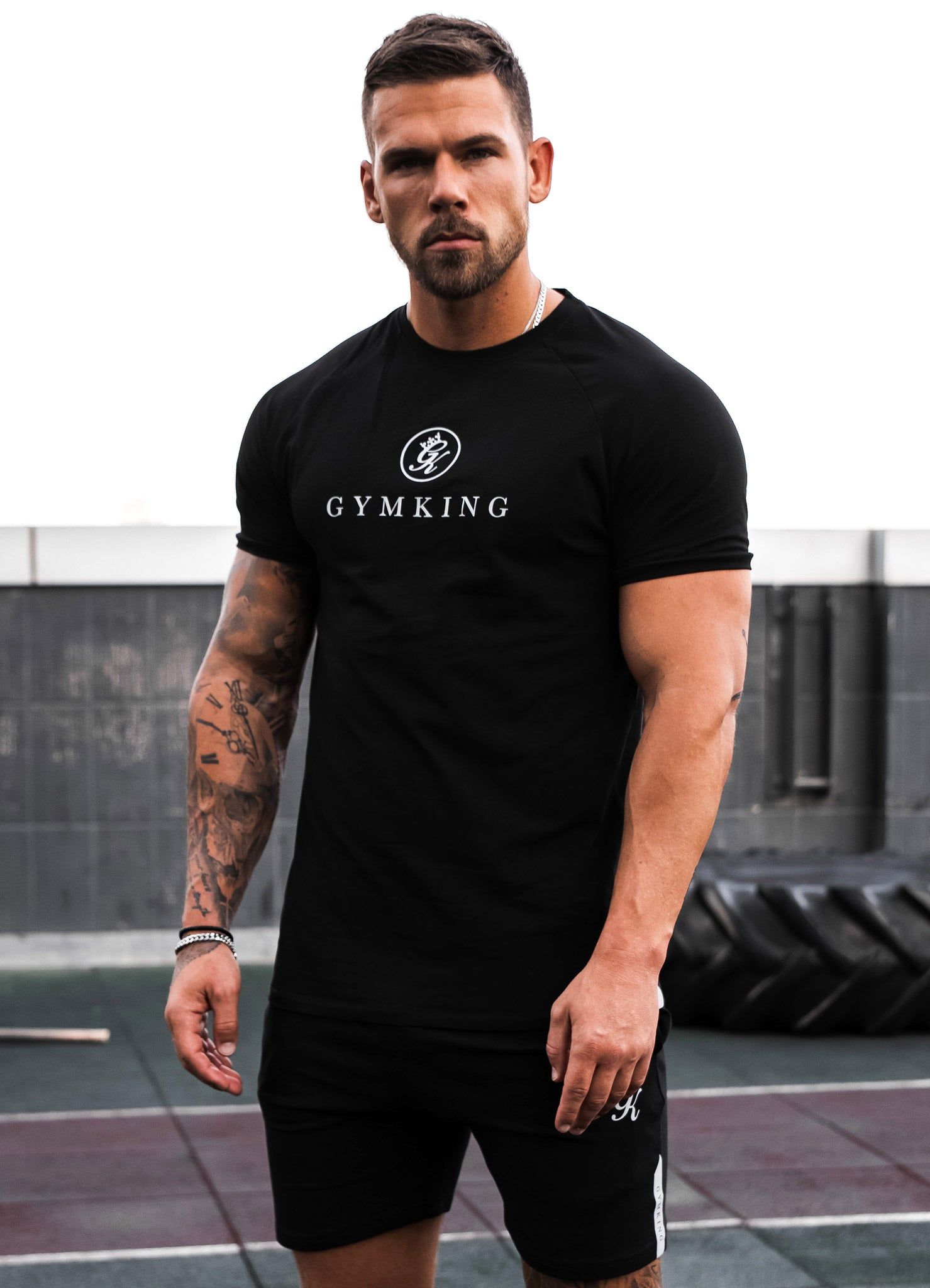 Gym King Pro Jersey Tee - Black sold by The Gym King