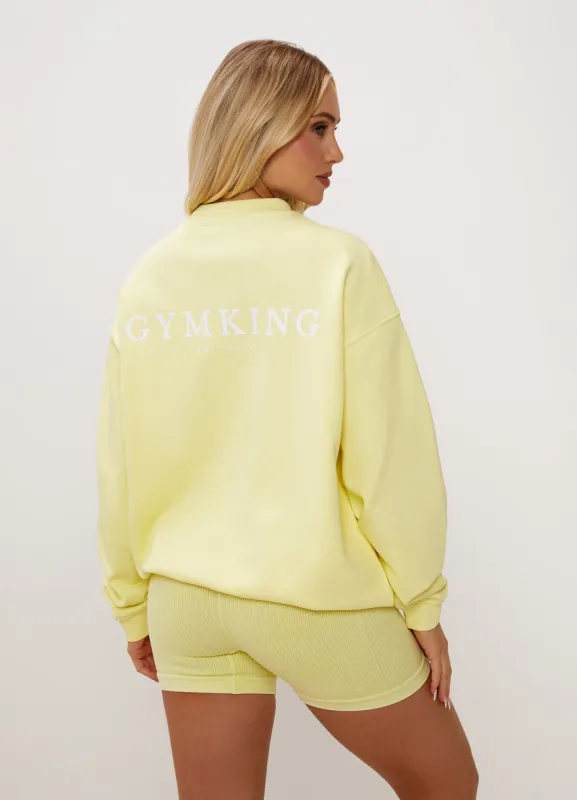 Gym King Established Crew - Lemon Sherbet sold by The Gym King