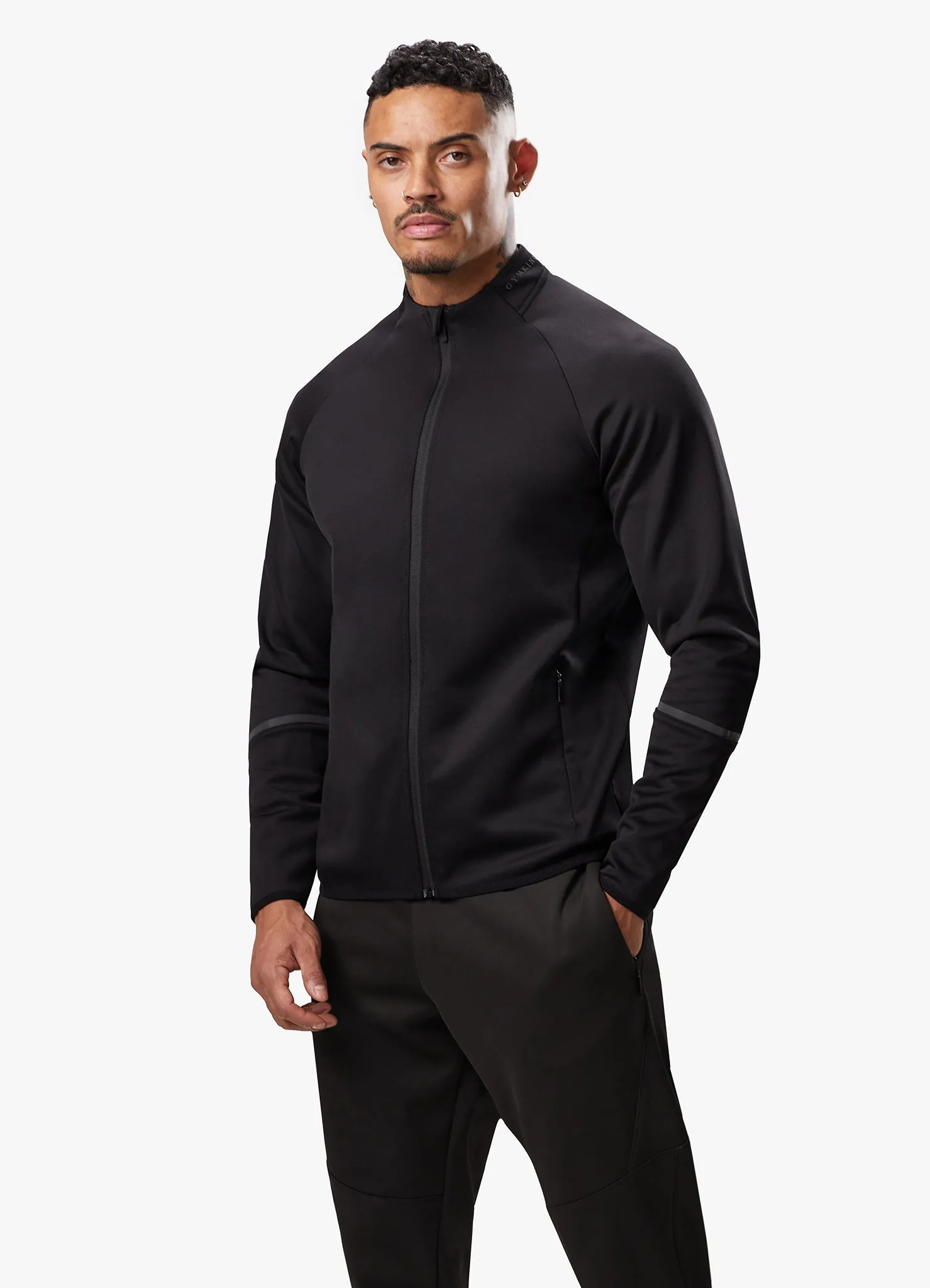 Gym King Alpha Poly Bomber Jacket - Black sold by The Gym King