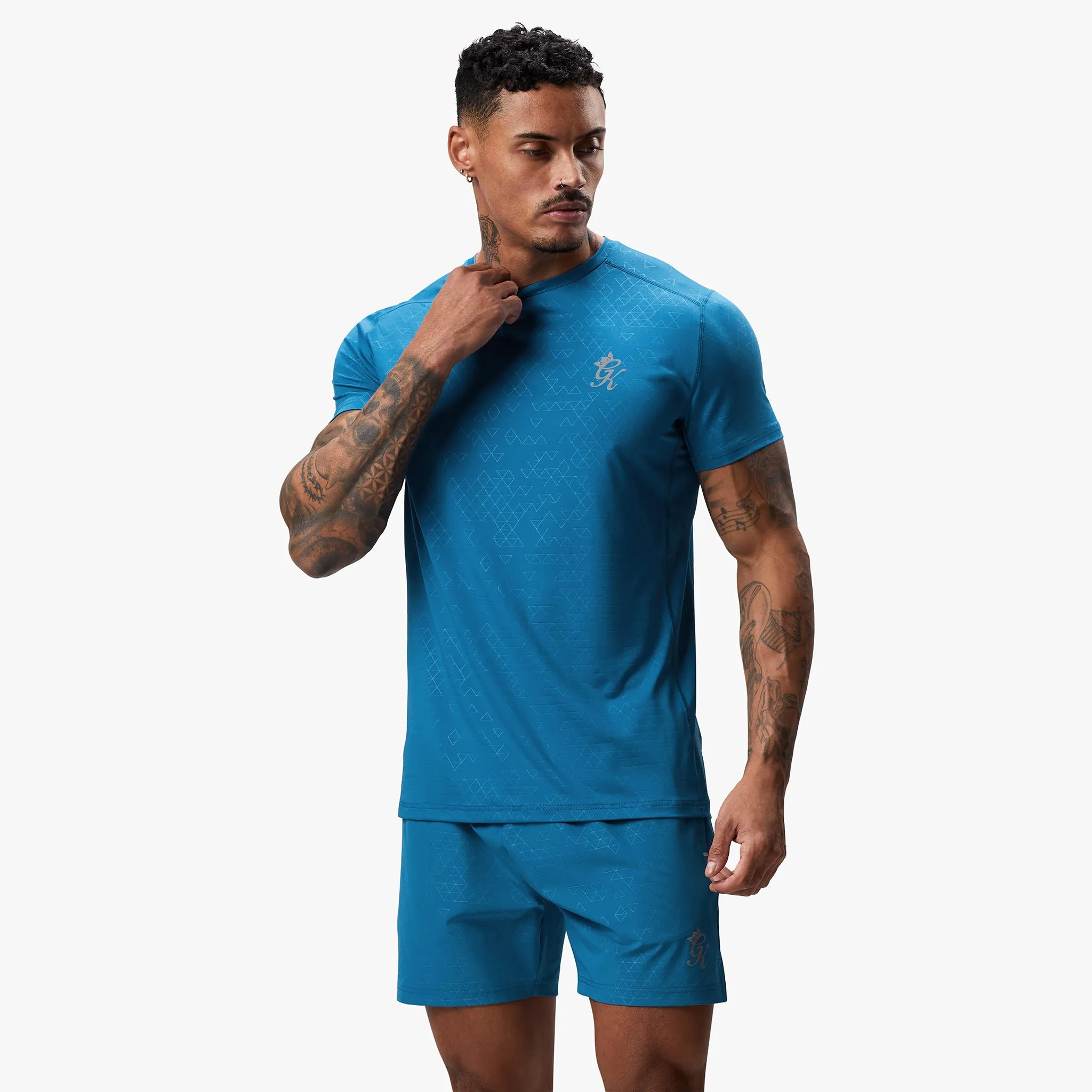 Gym King Debossed 2.0 Tee - Marine Blue sold by The Gym King product image thumbnail 2