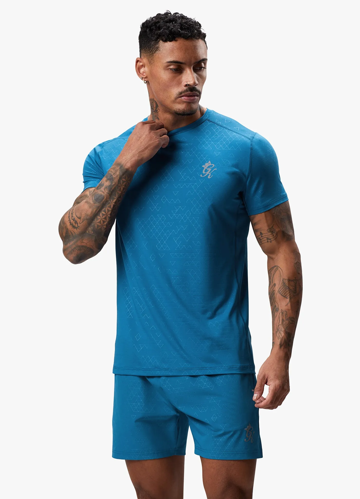 Gym King Debossed 2.0 Tee - Marine Blue sold by The Gym King product image thumbnail 5