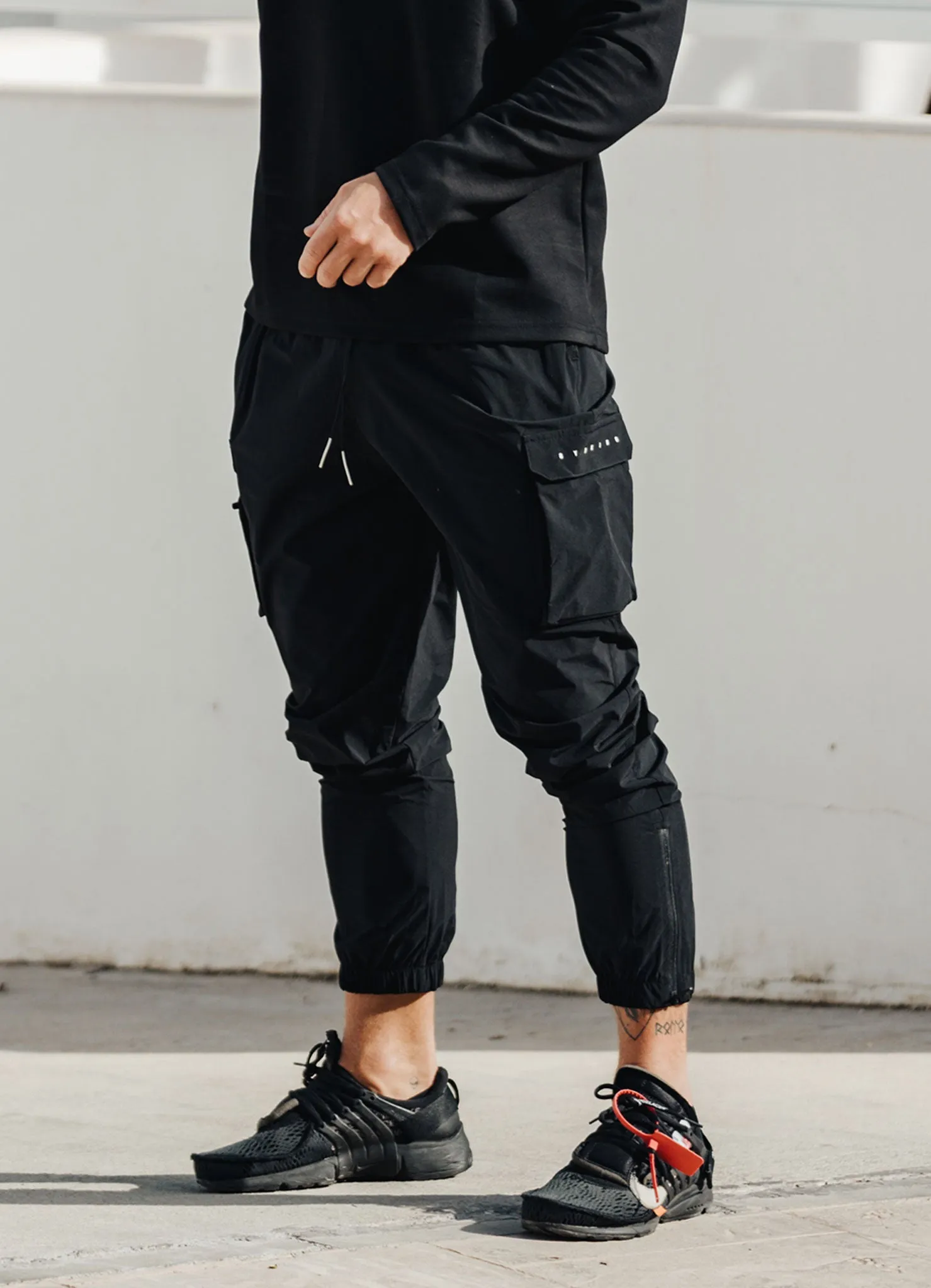 Gym King Rebellion Cargo Jogger - Black sold by The Gym King