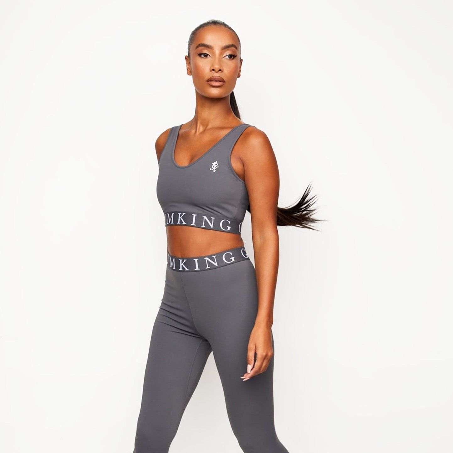 Gym King Impact Sports Bra - Dark Grey sold by The Gym King product image thumbnail 2
