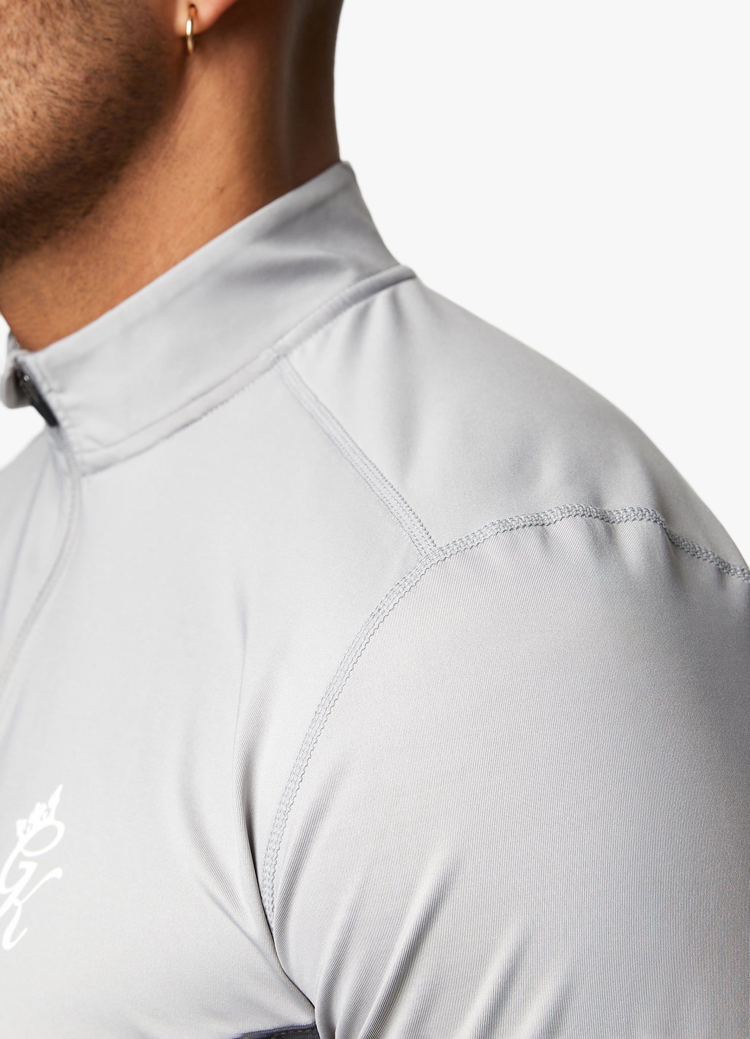 Gym King React 1/4 Zip - Light Grey/Graphite sold by The Gym King product image thumbnail 8