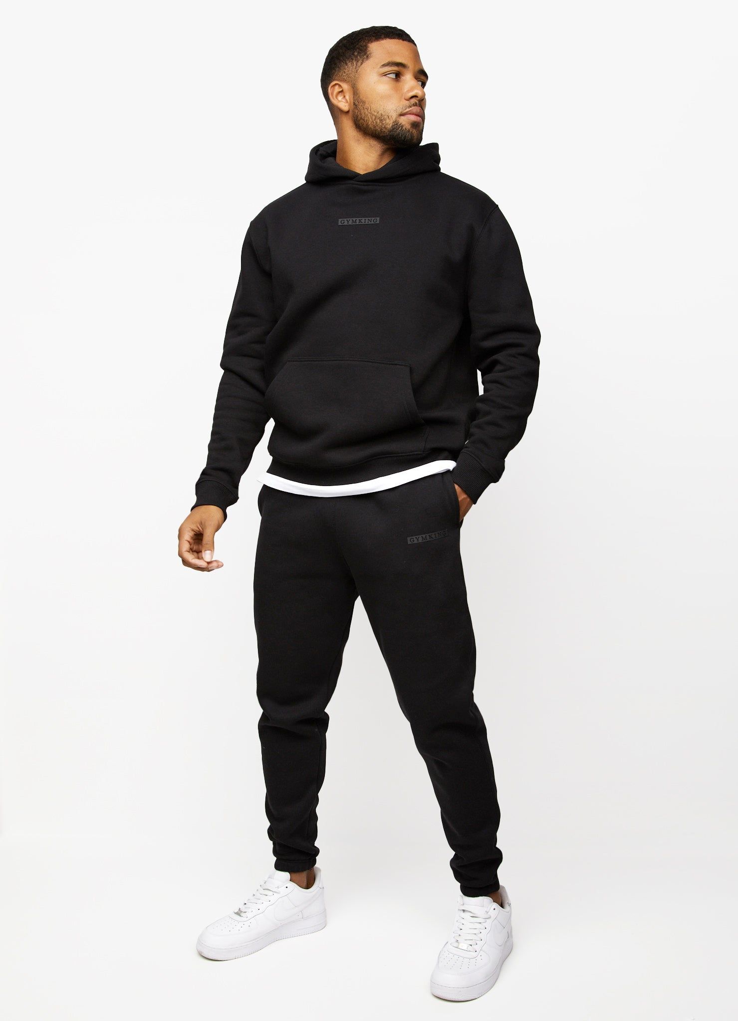 Gym King Box Logo Tracksuit - Black sold by The Gym King