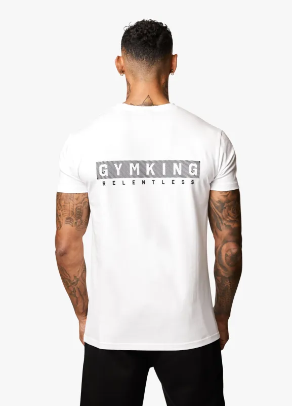 Gym King Relentless Tee - White sold by The Gym King