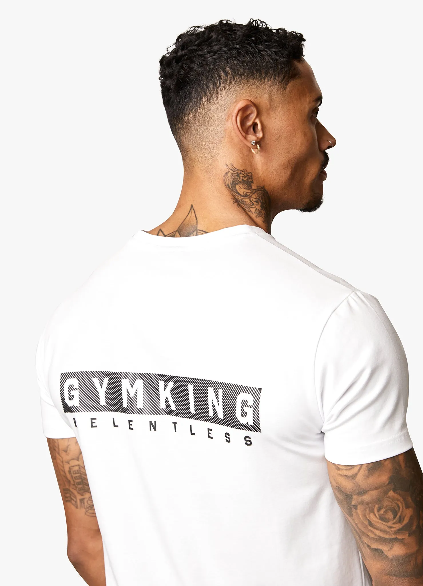 Gym King Relentless Tee - White sold by The Gym King product image thumbnail 4
